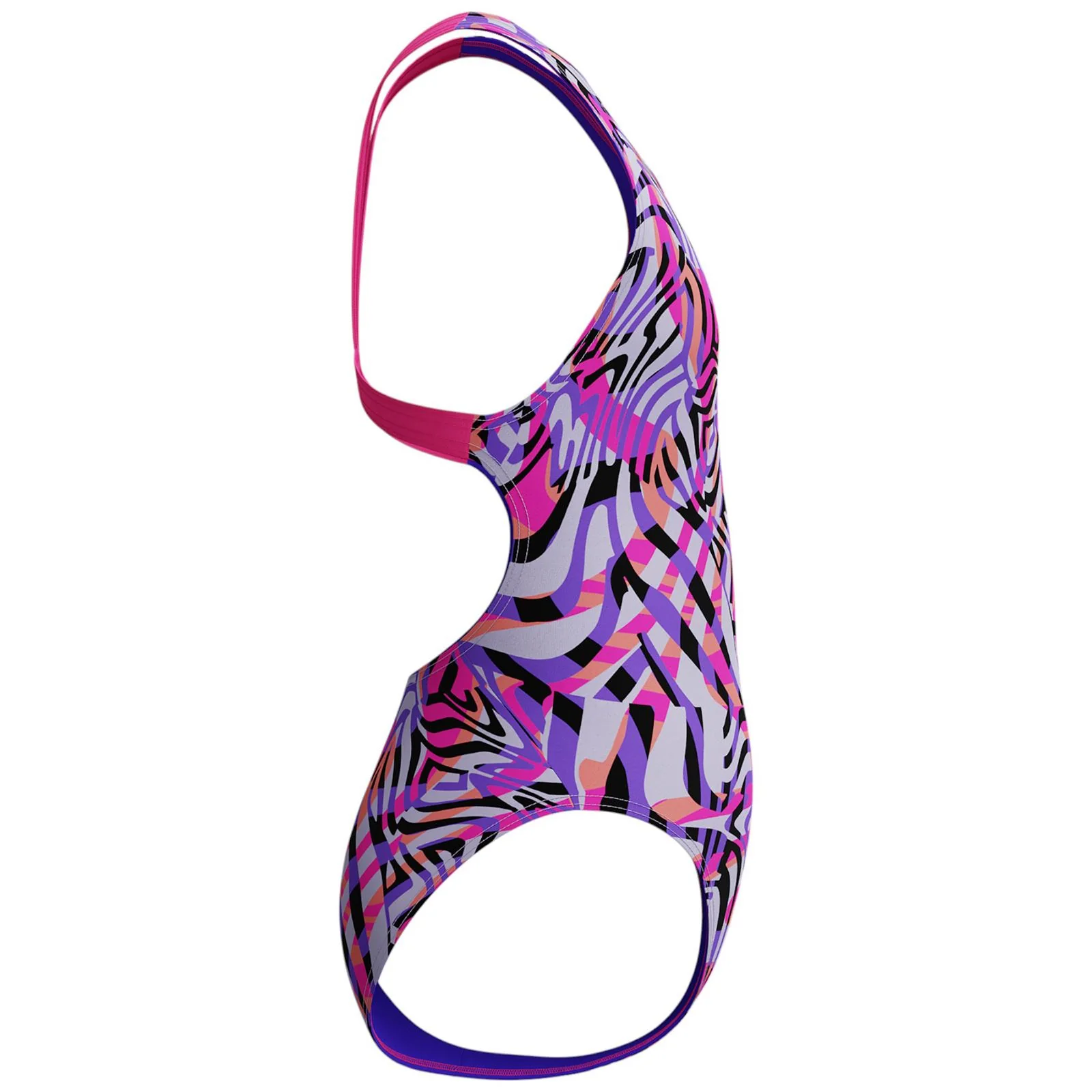 Speedo Girls Digit Allover Leaderback Swimsuit - Image 4