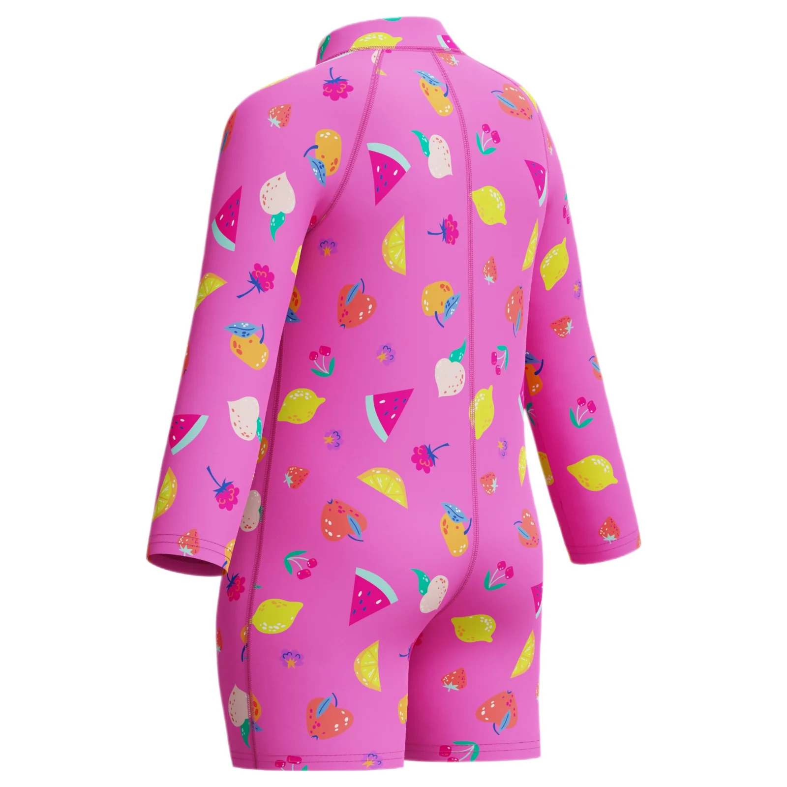 Speedo Junior Long Sleeve Print One Piece Zip Swimsuit - Image 6