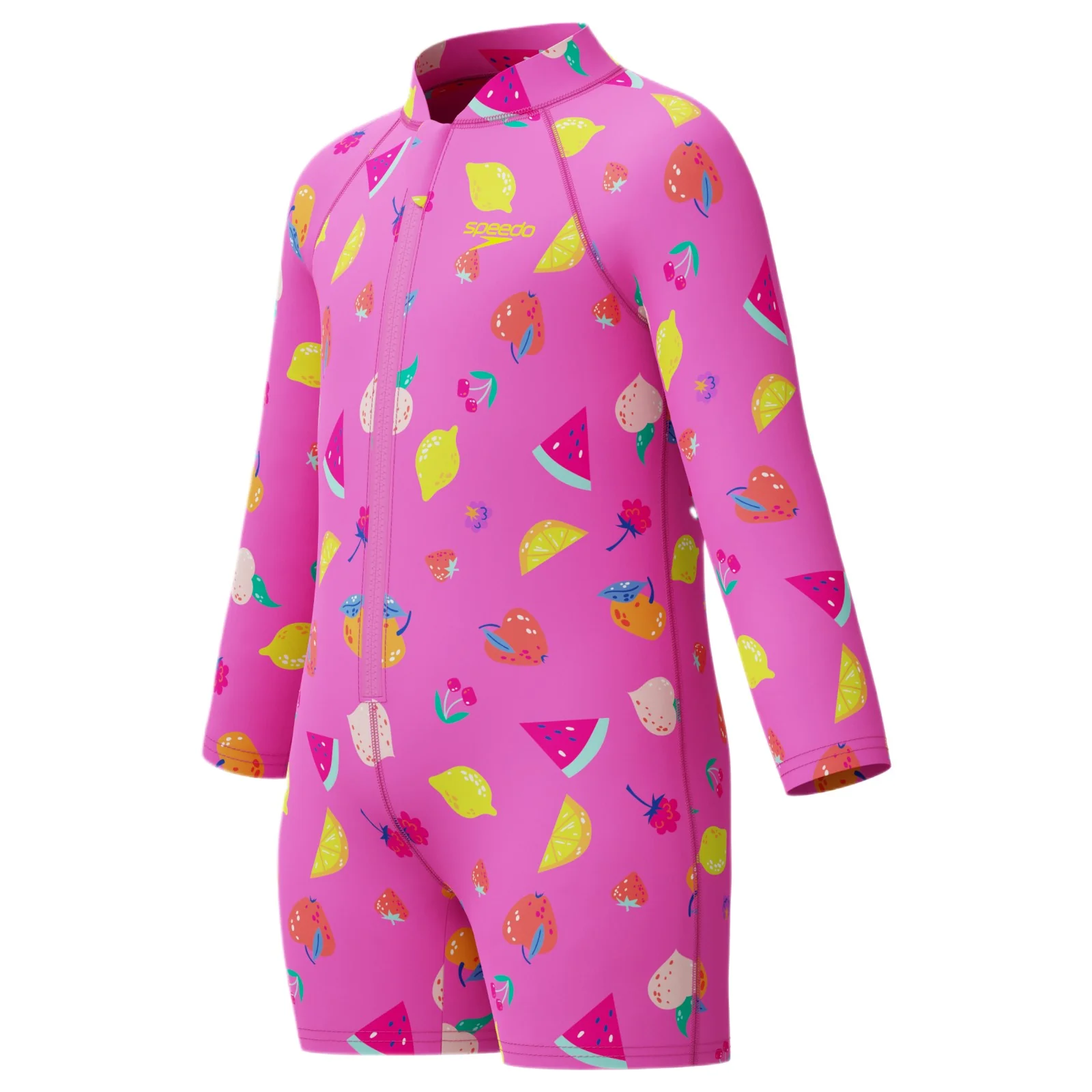 Speedo Junior Long Sleeve Print One Piece Zip Swimsuit - Image 8