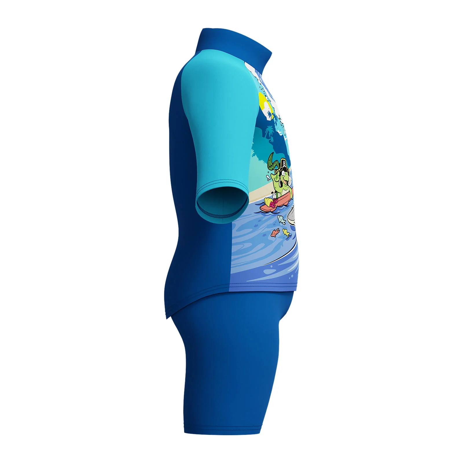 Speedo Boys Learn to Swim Sun Protection Top and Short Set - Image 4