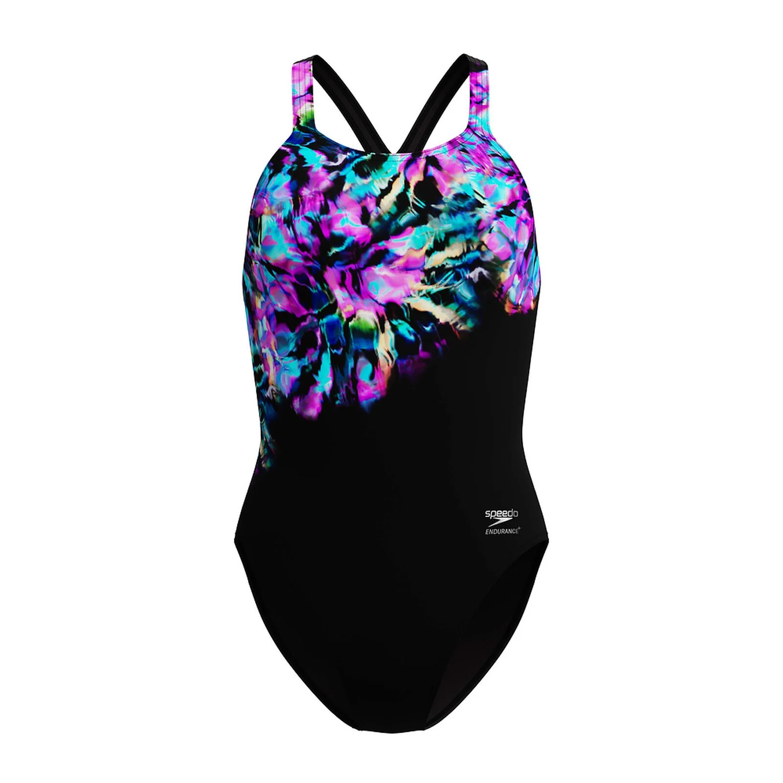 Speedo Placement Printed Powerback Womens One-Piece Swimsuit - Image 6