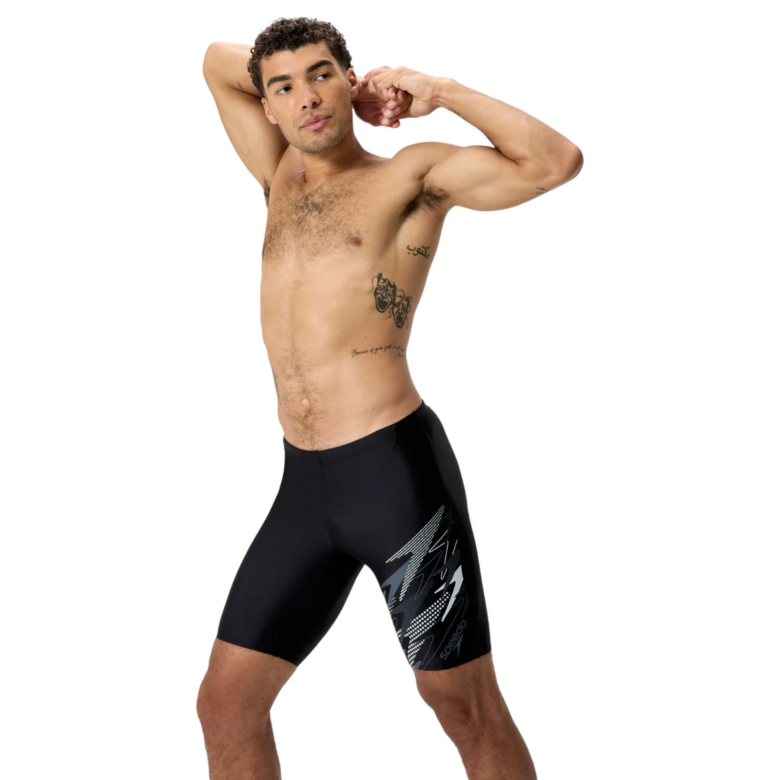 Speedo Medley Stretch Mens Logo Jammer - Image 5