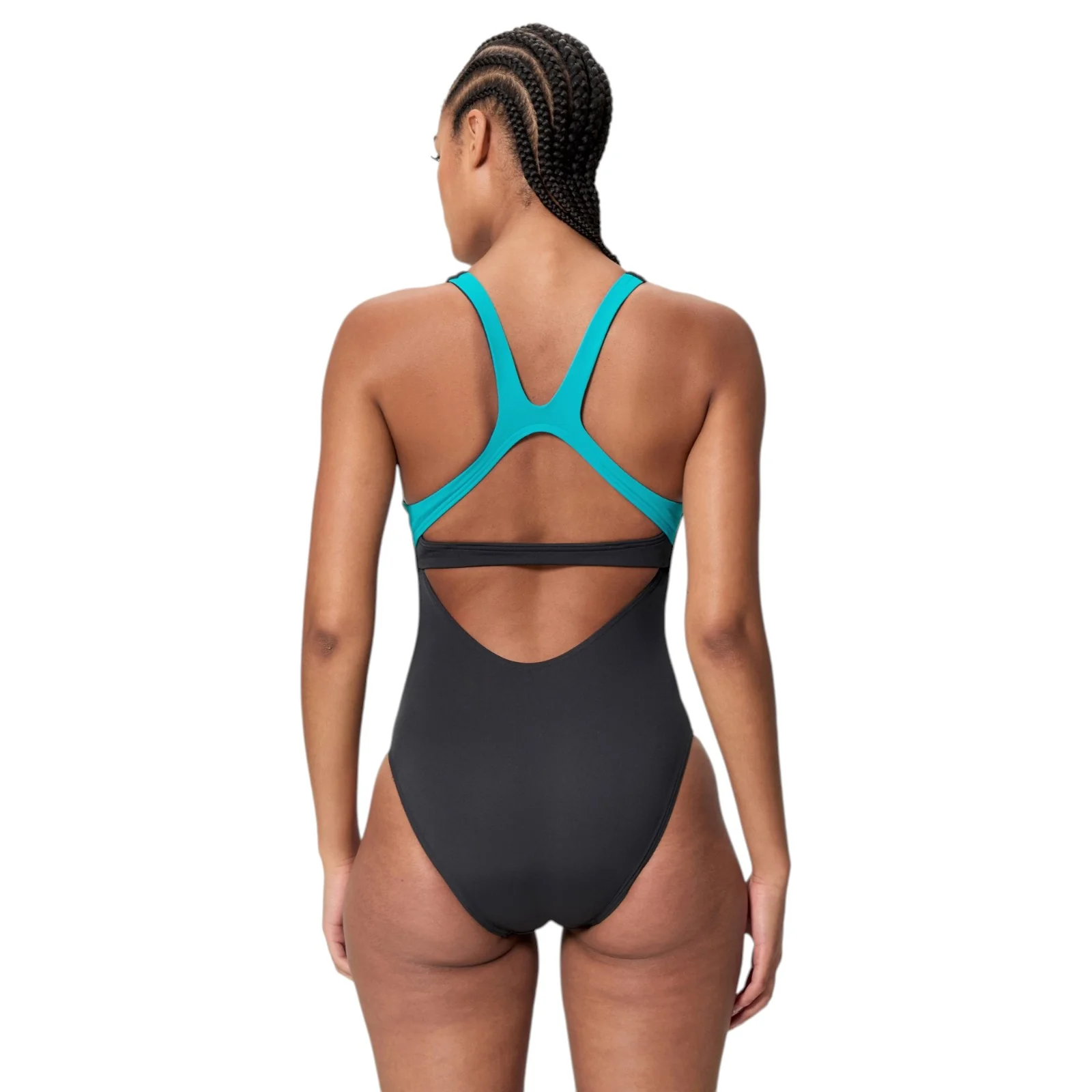 Speedo Solid Flex Band Womens One-Piece Swimsuit - Image 2