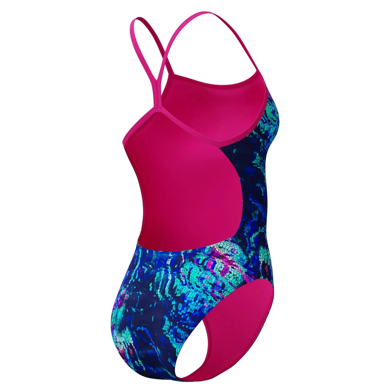 Speedo Club Training Printed V-Back 2.0 Womens Swimsuit - Image 8