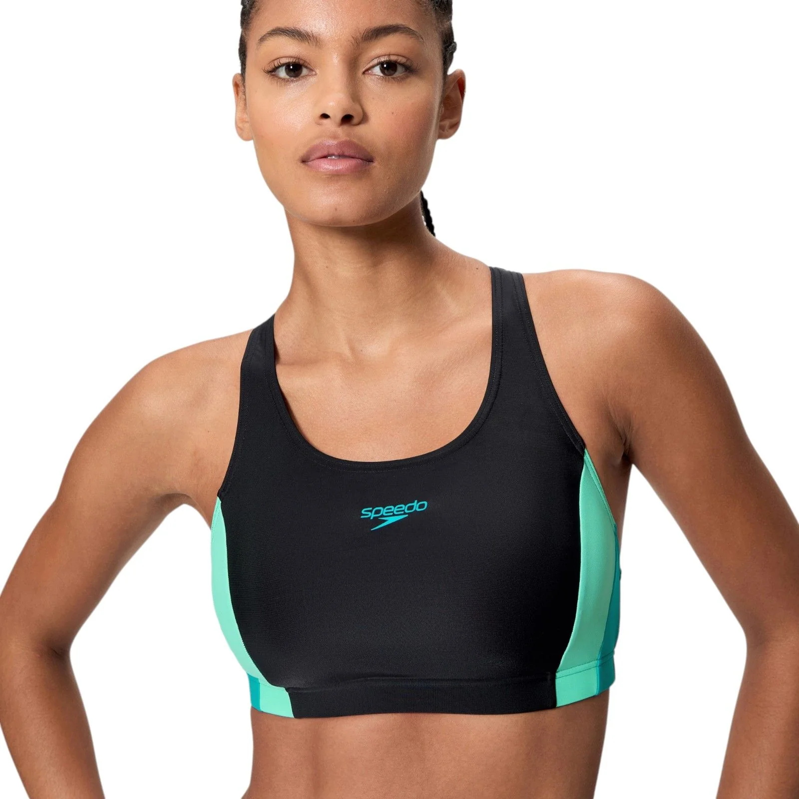 Speedo Colourblock Splice 2.0 Womens Racerback Bikini Set - Image 3