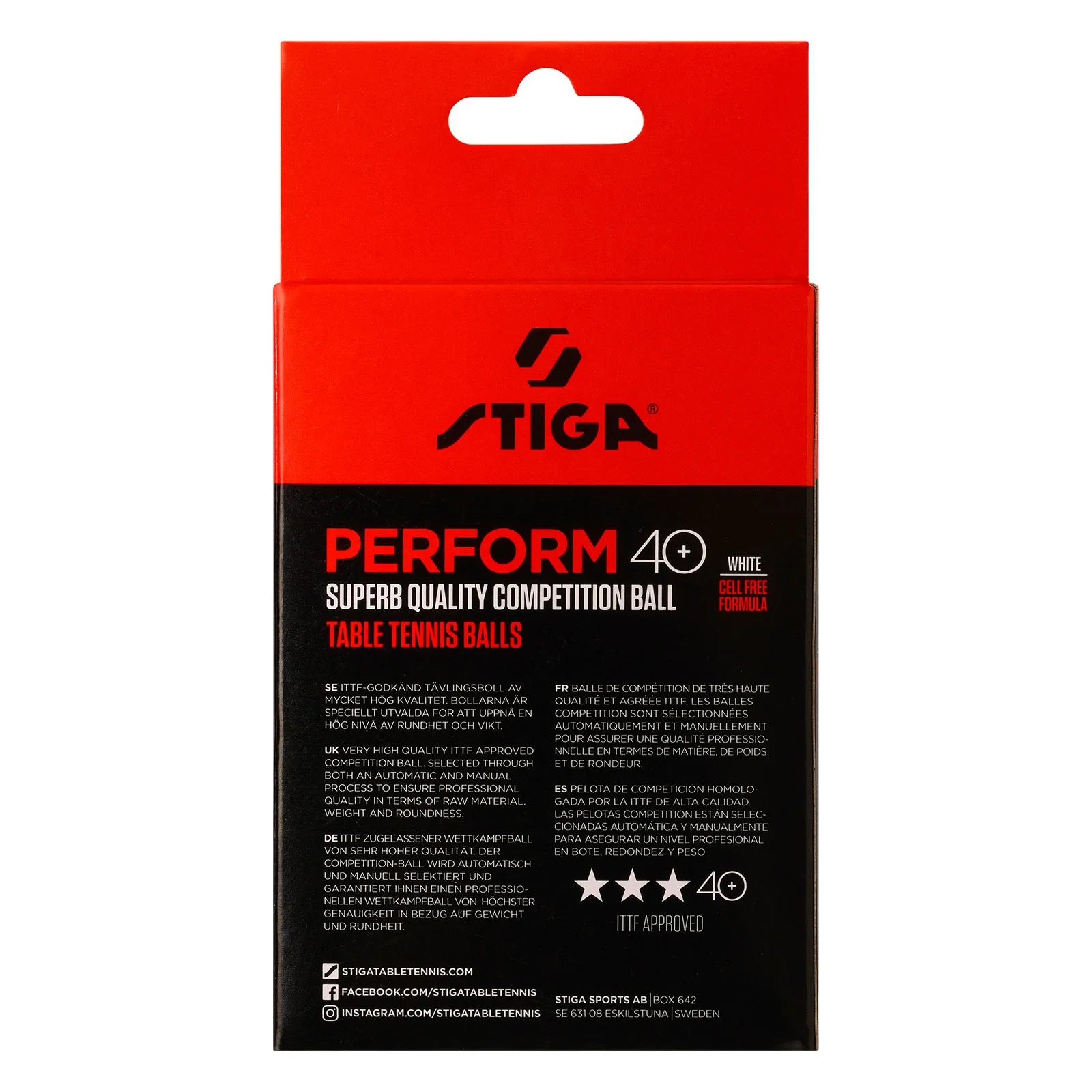 Stiga Perform 3-Star Table Tennis Ball, 6-pack - Image 4