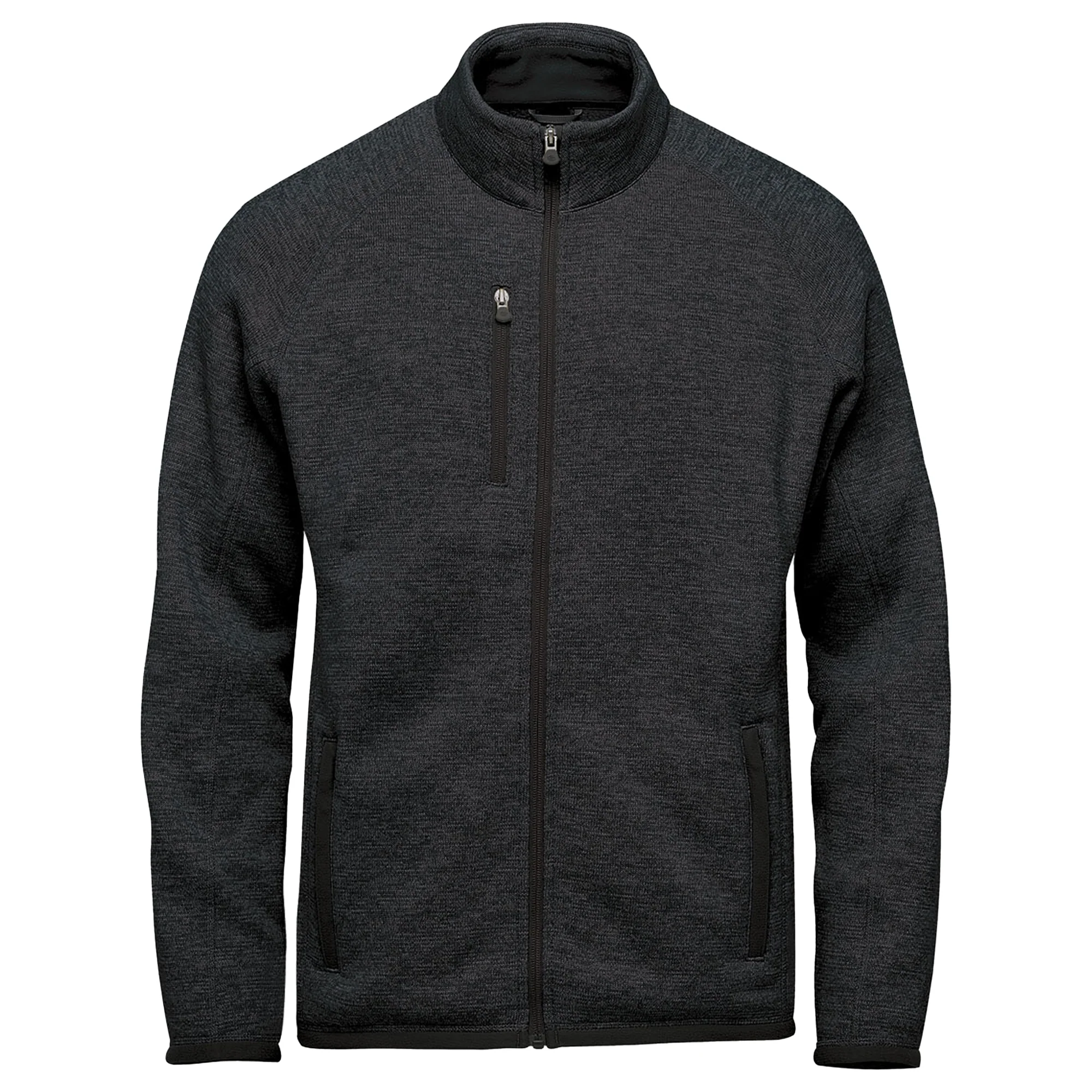 Stormtech Mens Avalante Heather Full Zip Fleece Jacket Black