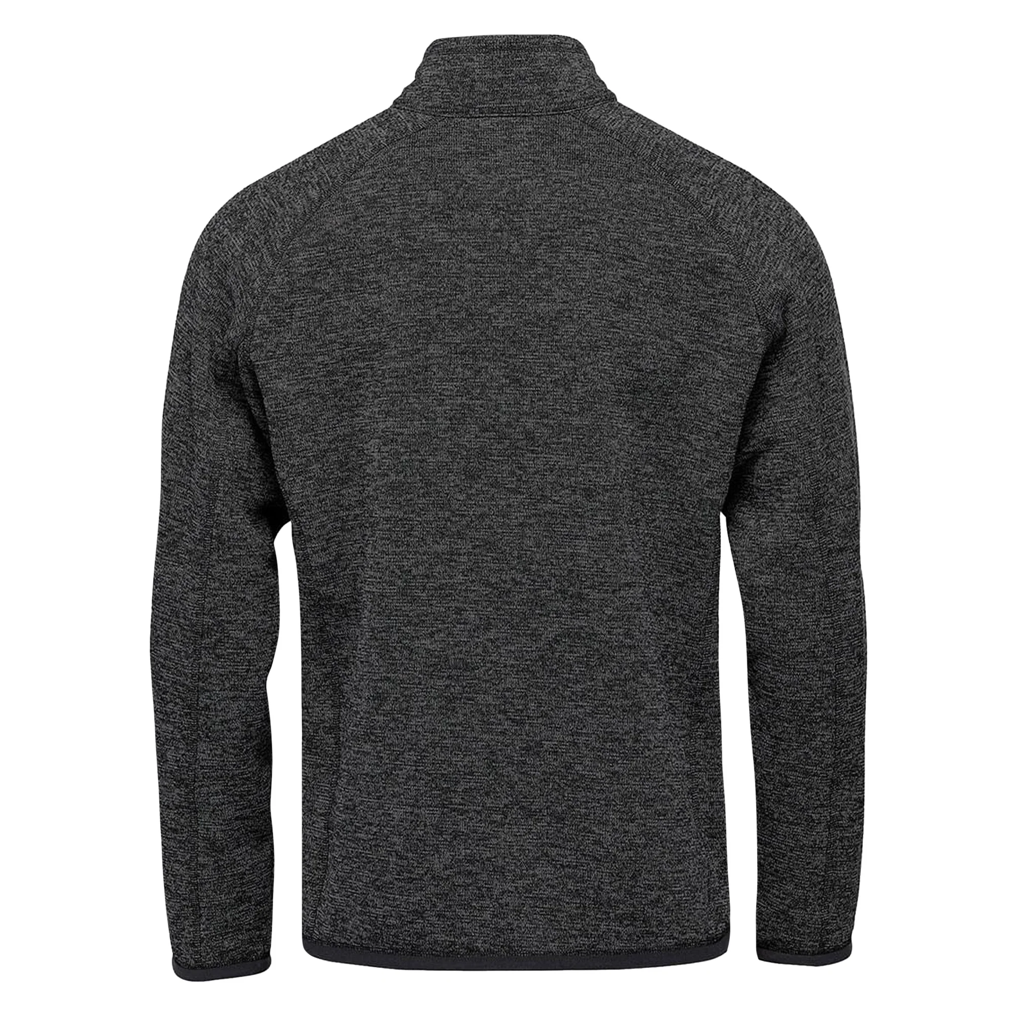 Stormtech Mens Avalante Heather Quarter Zip Fleece Top Black - Image 2