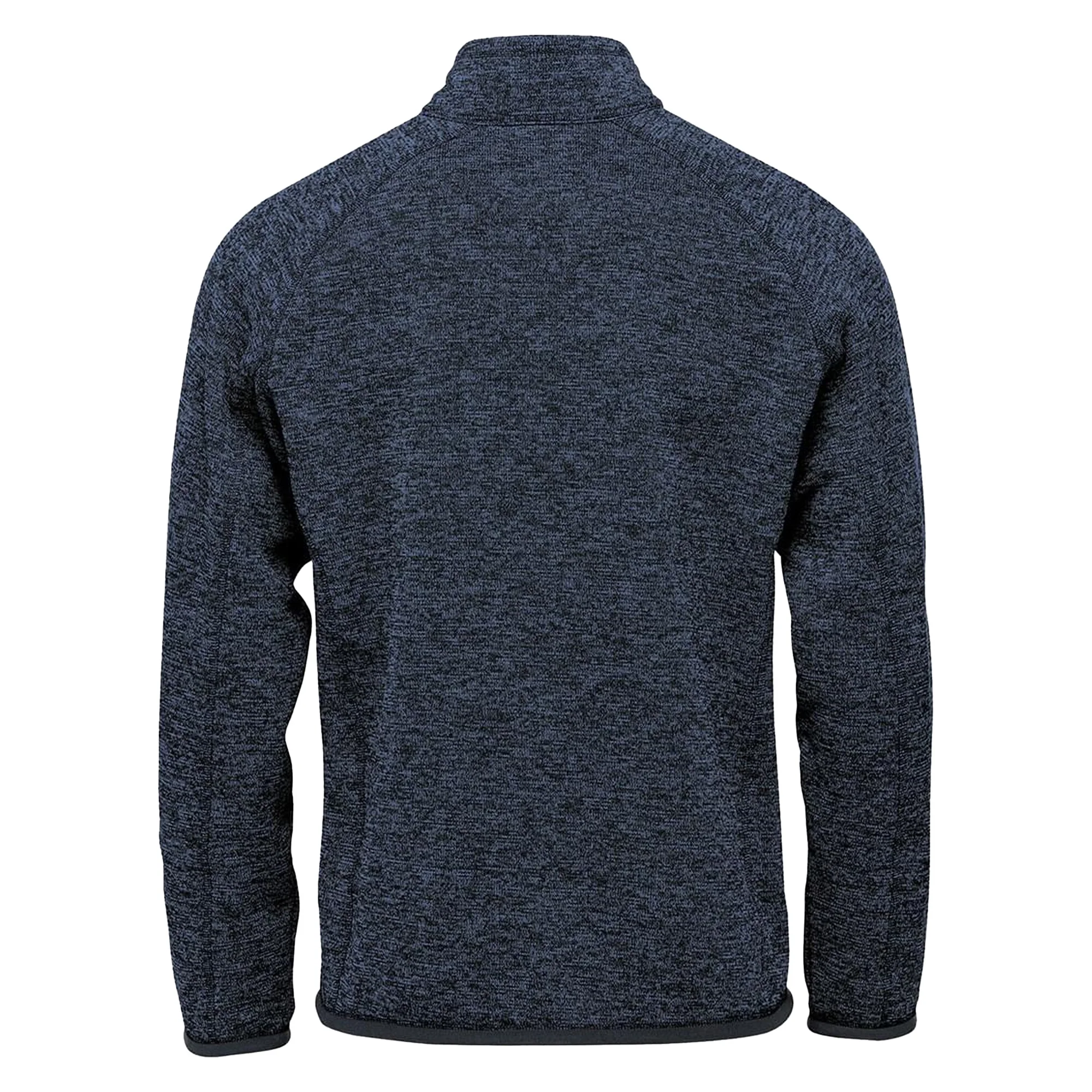 Stormtech Mens Avalante Heather Quarter Zip Fleece Top Navy - Image 2