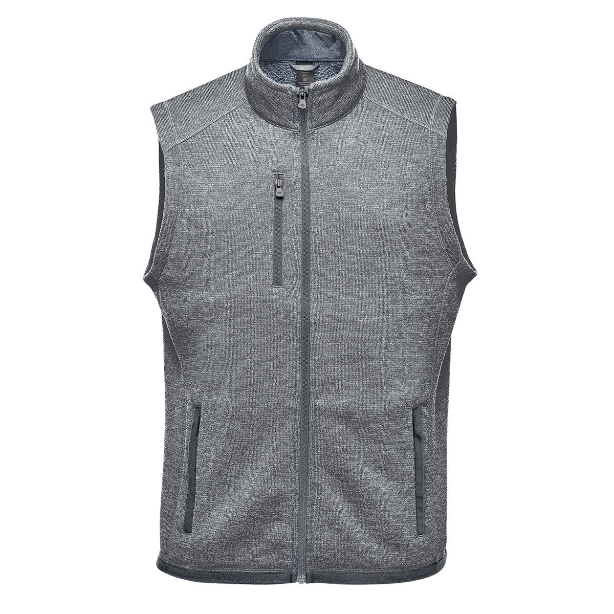 Stormtech Mens Avalante Knitted Heather Full Zip Gilet Granite