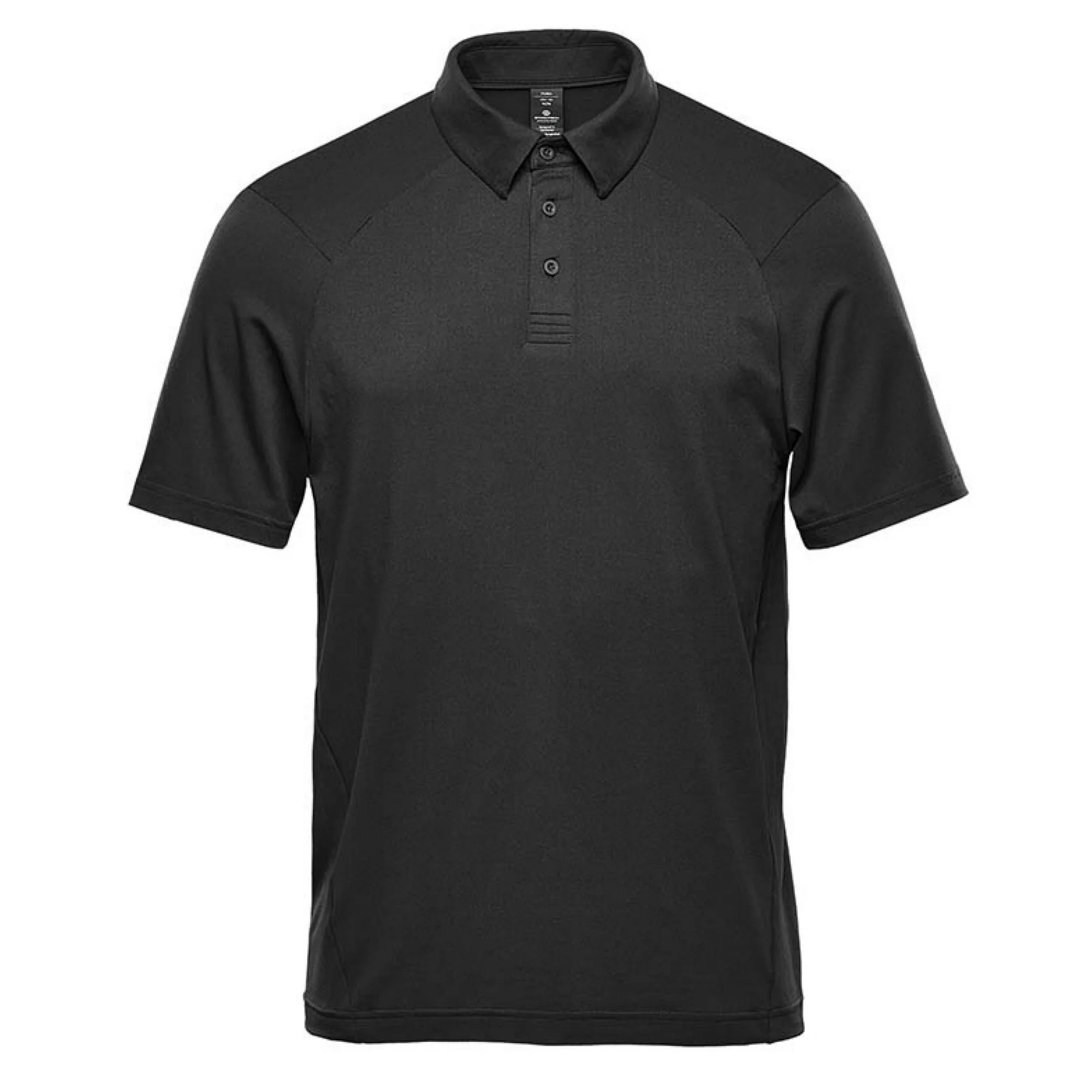 Stormtech Mens Camino Pure Earth Performance Polo Shirt Black