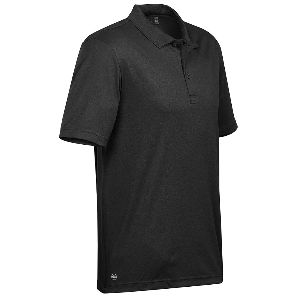 Stormtech Mens Eclipse Piqué Polo Shirt Black - Image 3