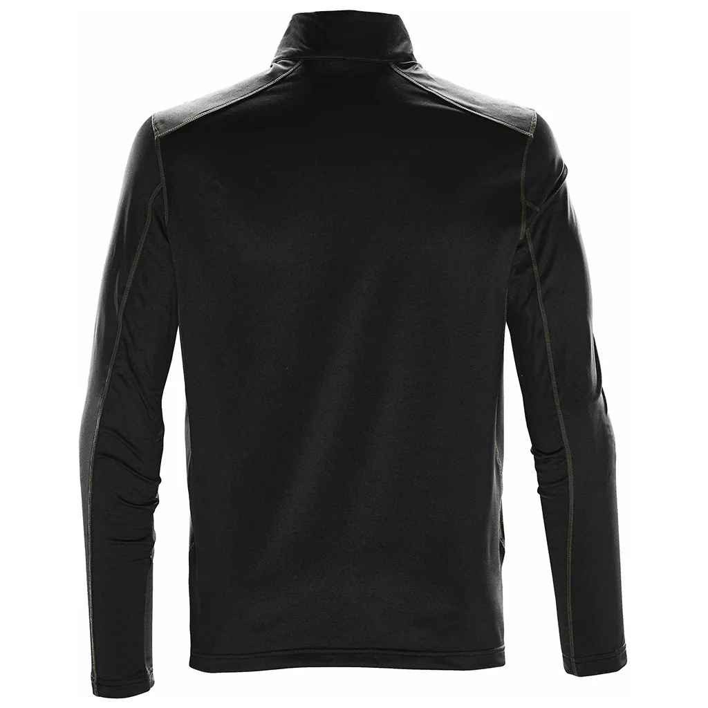 Stormtech Mens Pulse Zip Neck Fleece Top Black/Carbon - Image 2
