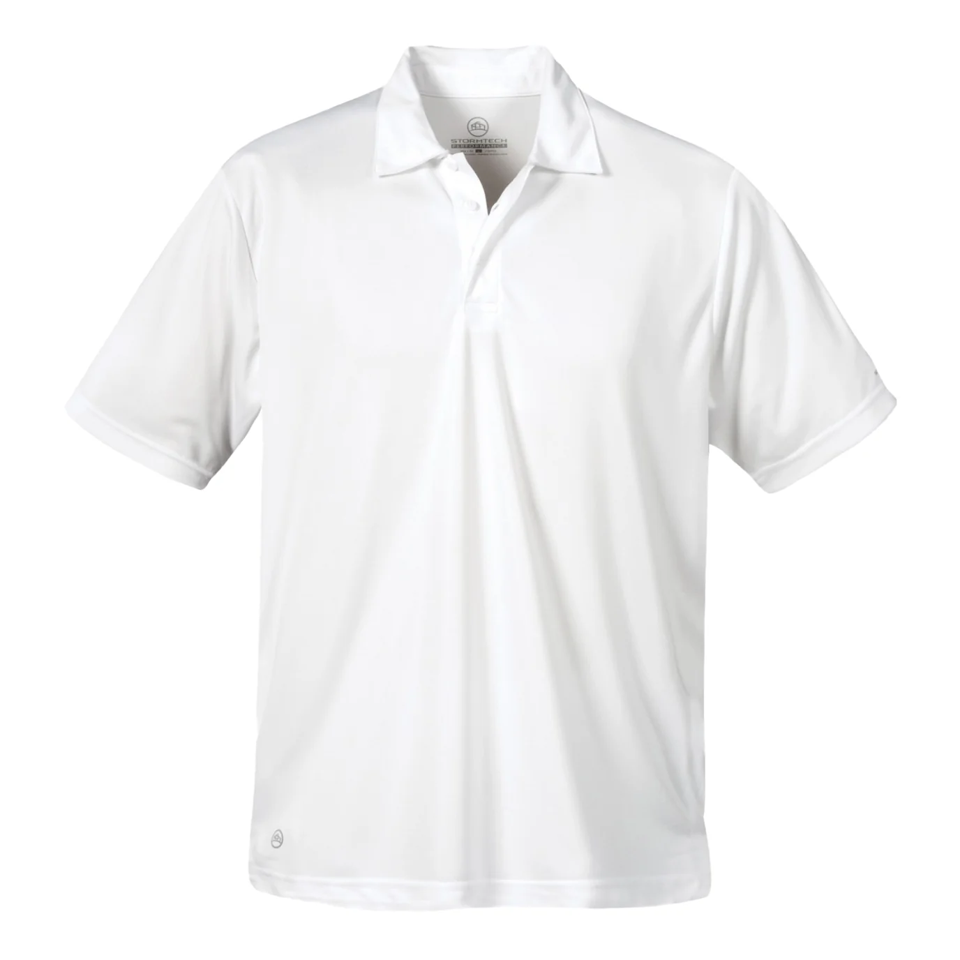 Stormtech Mens Short Sleeve Sports Performance Polo Shirt White - Image 3
