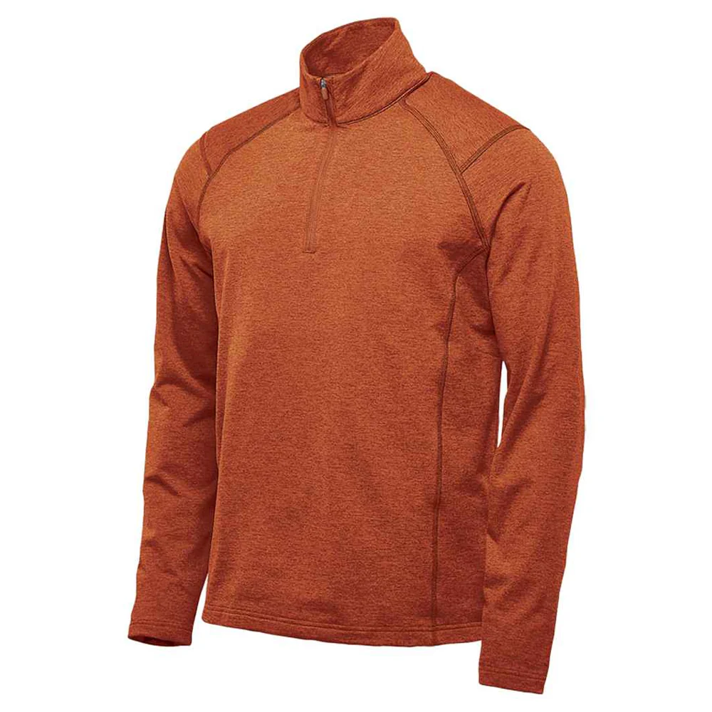 Stormtech Mens Treeline Heather Fleece Top Rust Heather - Image 3