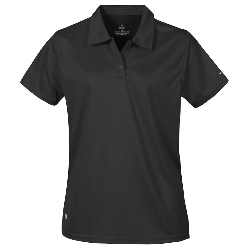Stormtech Womens Apollo Polo Shirt Black