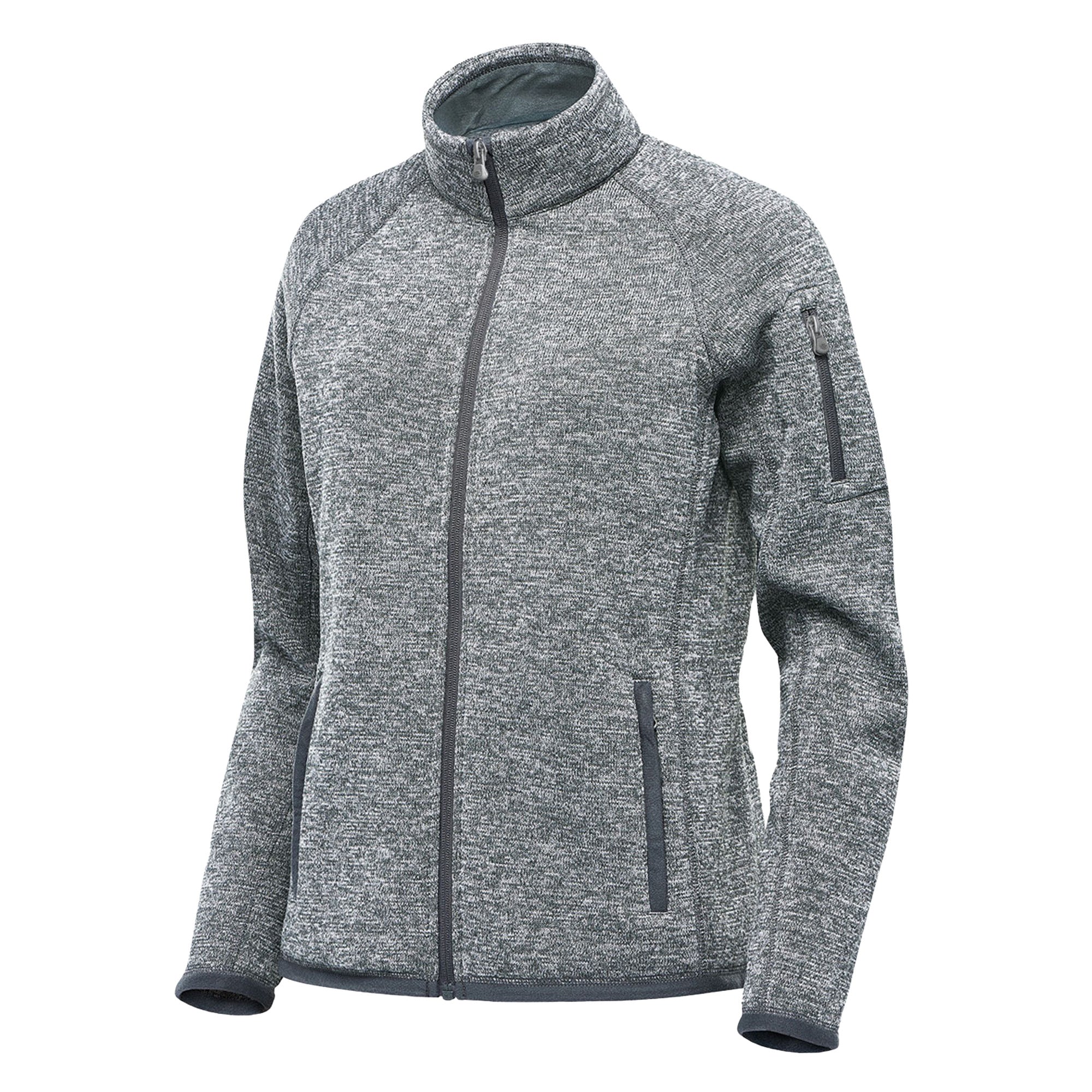 Stormtech Womens Avalante Heather Full Zip Fleece Jacket Granite - Image 3