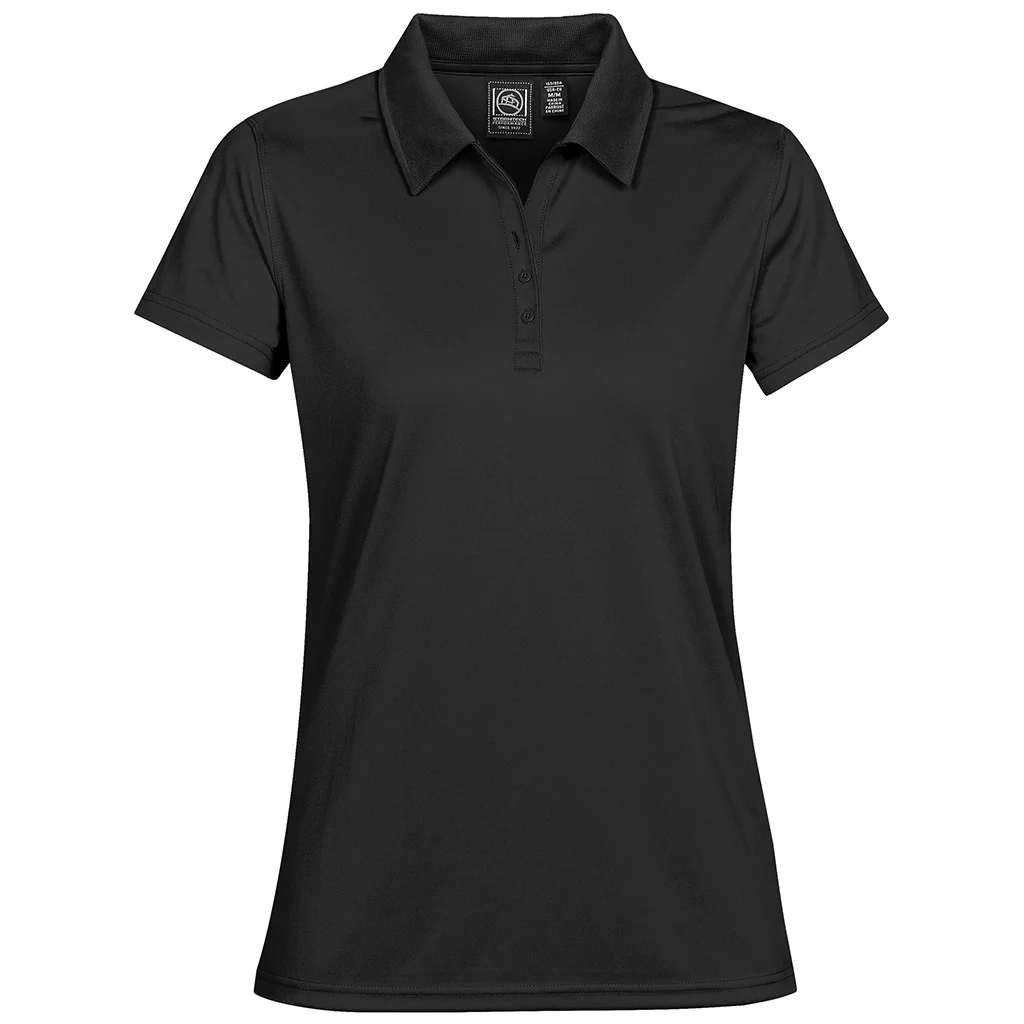 Stormtech Womens Eclipse Piqué Polo Shirt Black