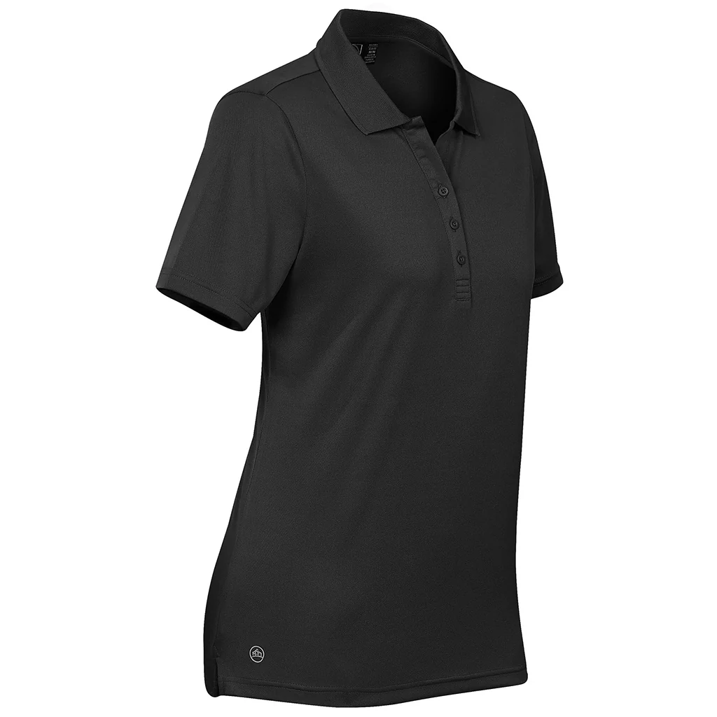 Stormtech Womens Eclipse Piqué Polo Shirt Black - Image 3