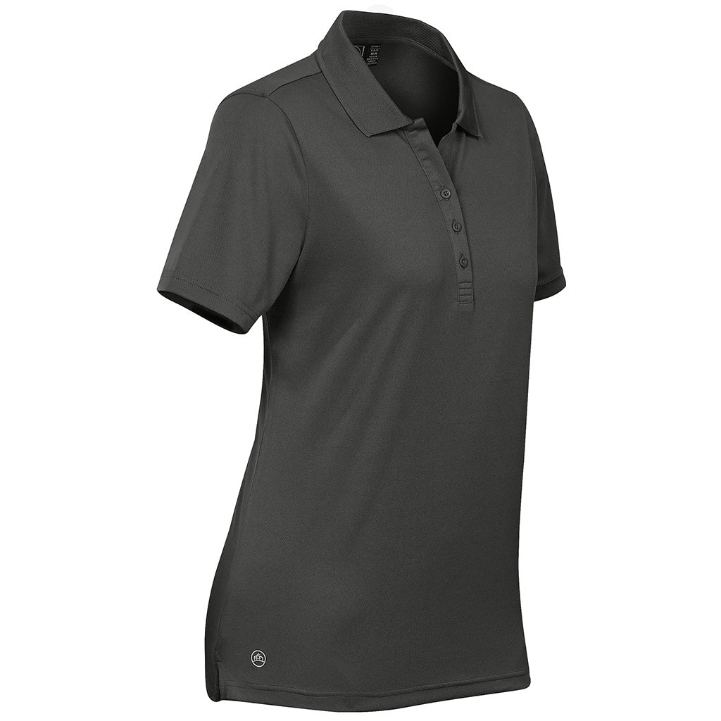 Stormtech Womens Eclipse Piqué Polo Shirt Carbon - Image 3