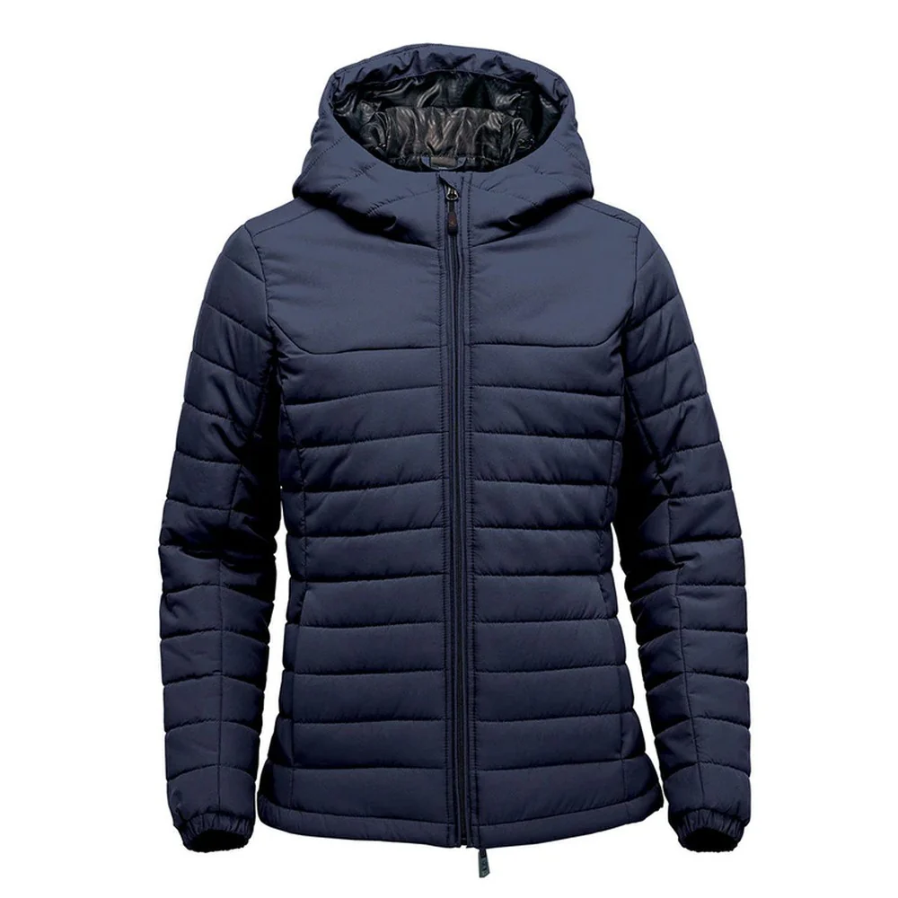 Stormtech Womens Nautilus Quilted Hooded Jacket Navy