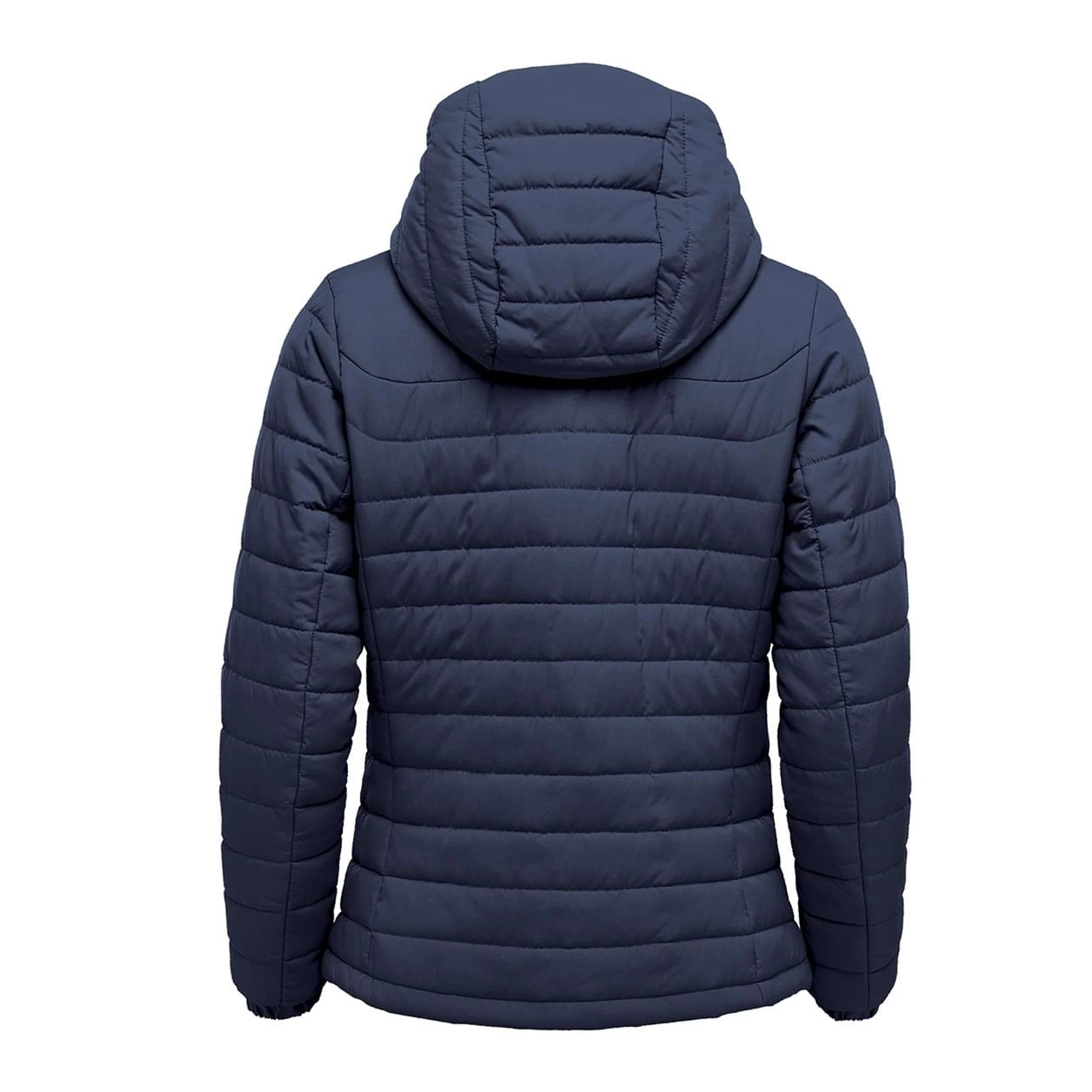 Stormtech Womens Nautilus Quilted Hooded Jacket Navy - Image 2