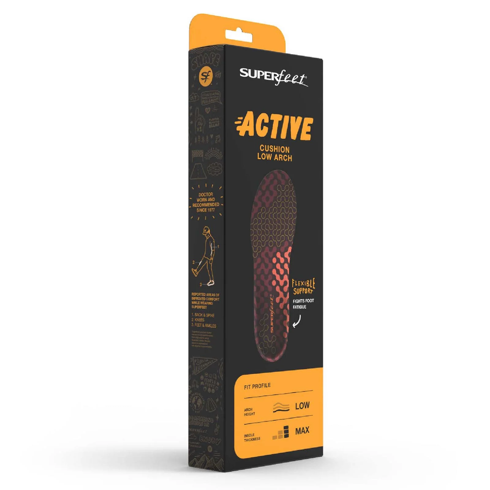 Superfeet Active Cushion Low Arch Insoles - Image 2