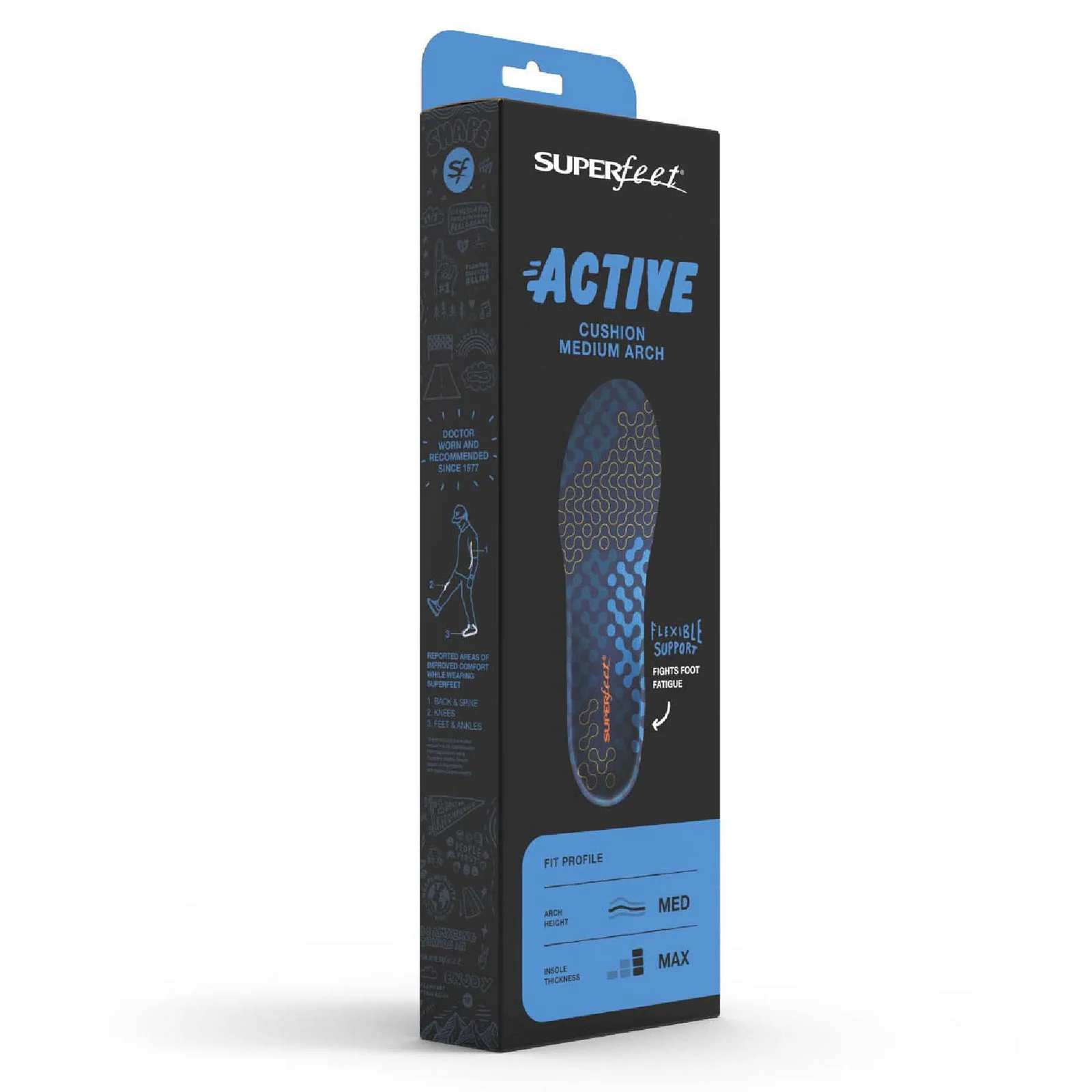 Superfeet Active Cushion Medium Arch Insoles - Image 2