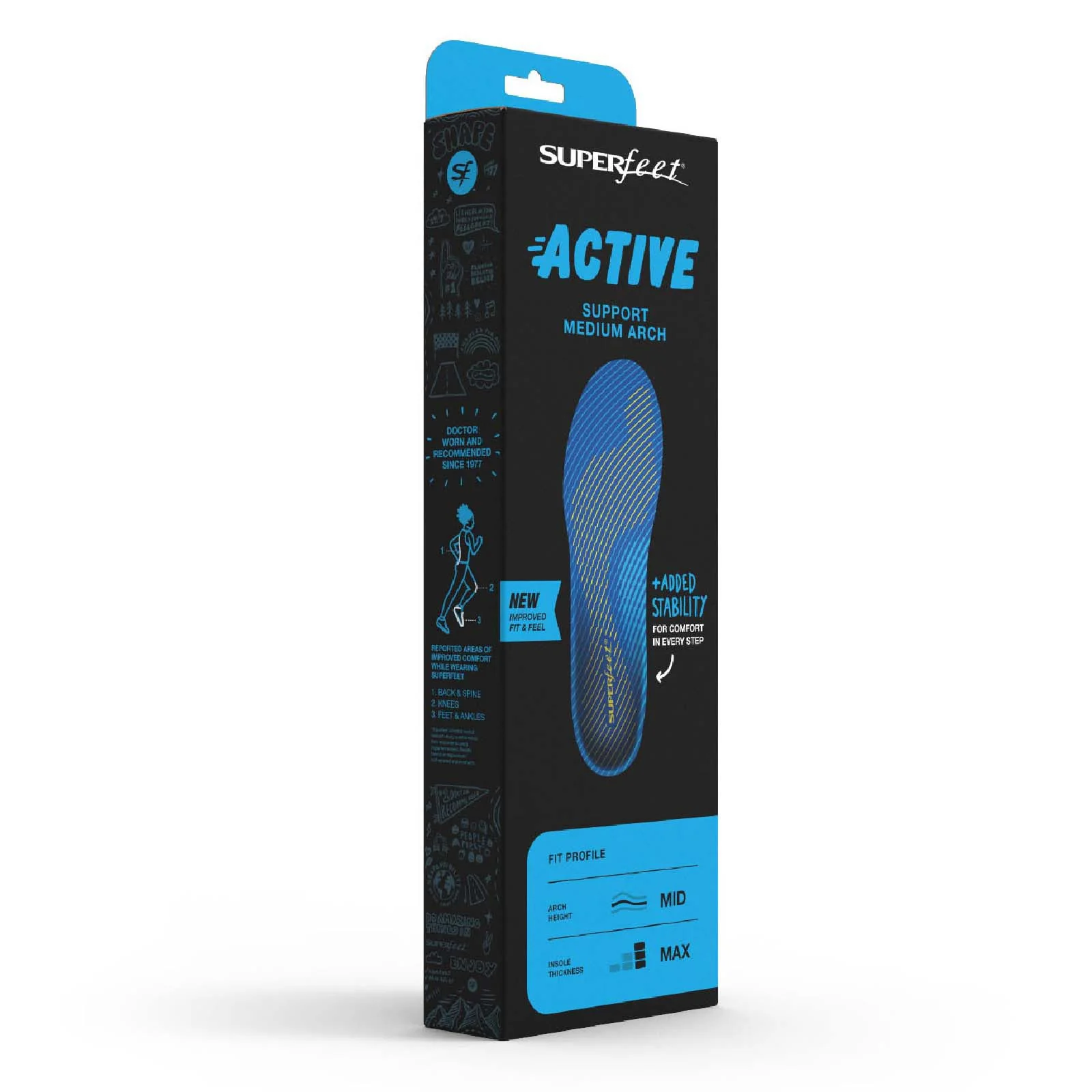 Superfeet Active Support Medium Arch Insoles - Image 2