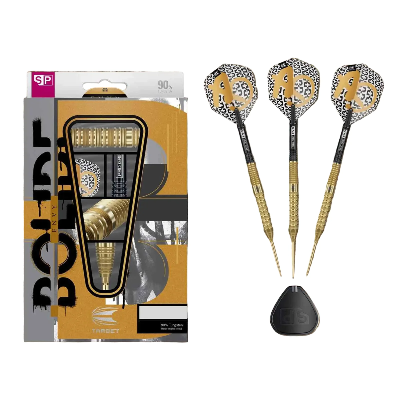 Target Bolide Envy 02 90% Tungsten 24G Steel Tip Darts - Image 2