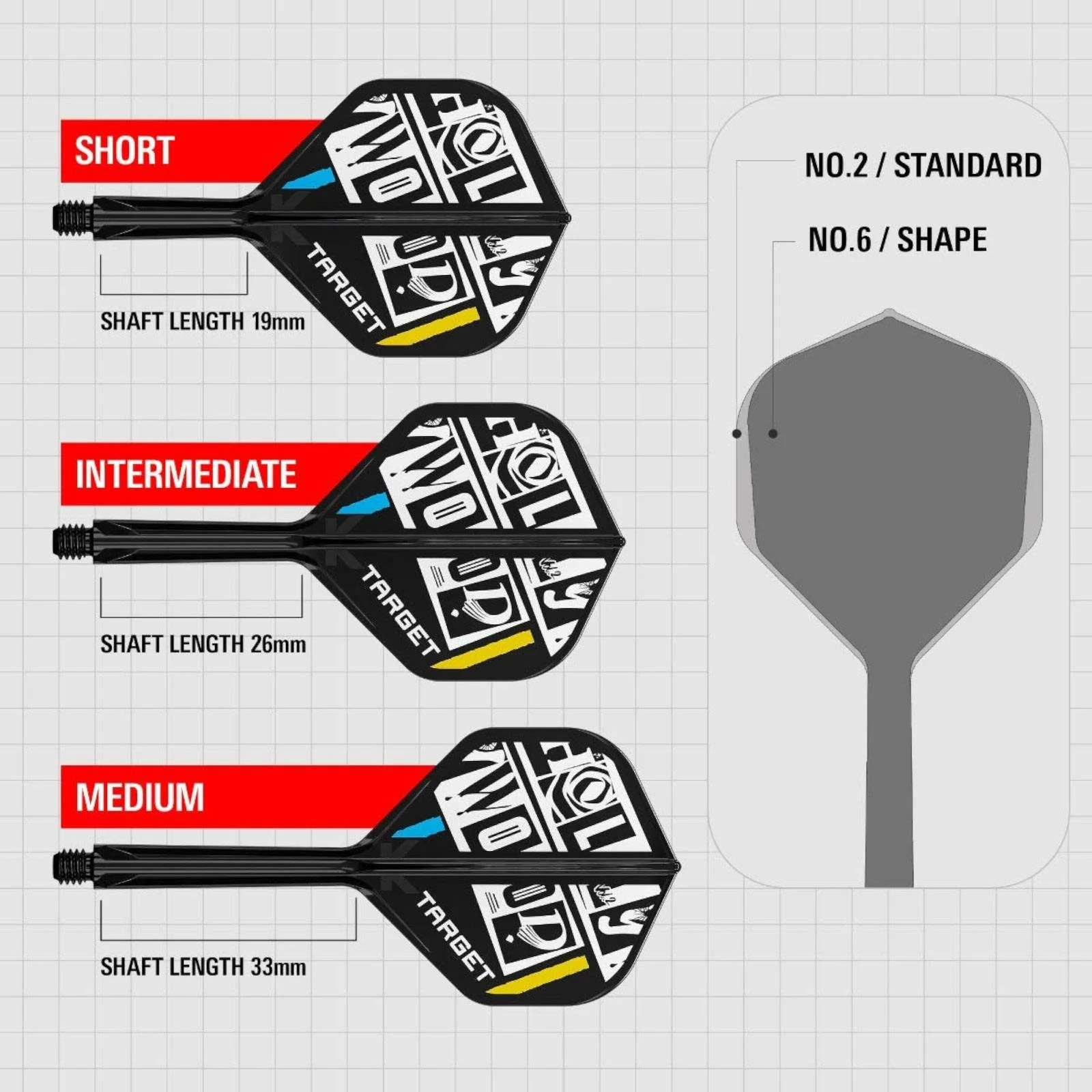 Target Darts Chris Dobey Hollywood K-Flex No.2 Flights 26mm - Image 4