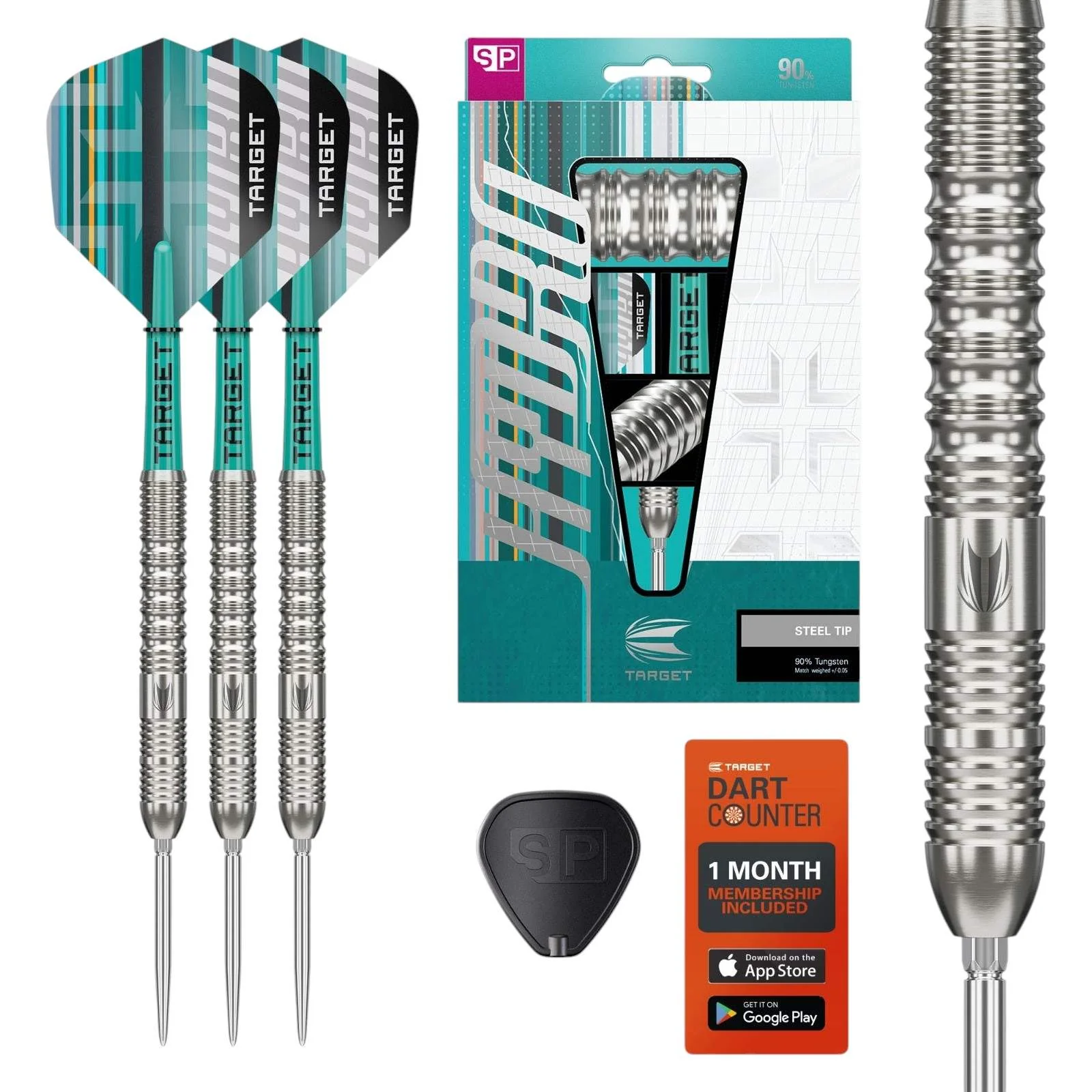 Target Hydro 01 Swiss Point 90% Tungsten 24G Steel Tip Darts