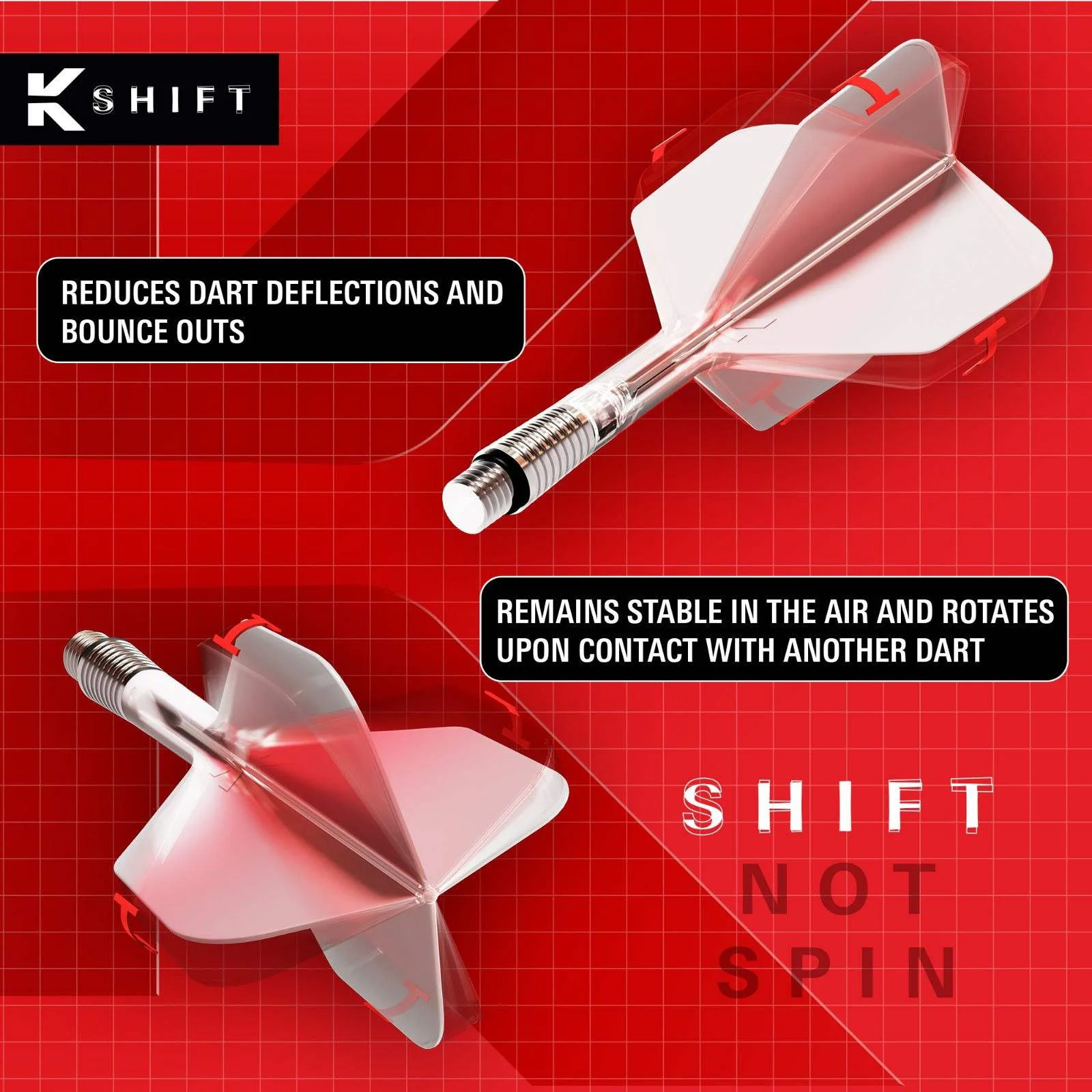 Target KShift NO.2 Dart Flight and Shaft System - 26mm - Image 3