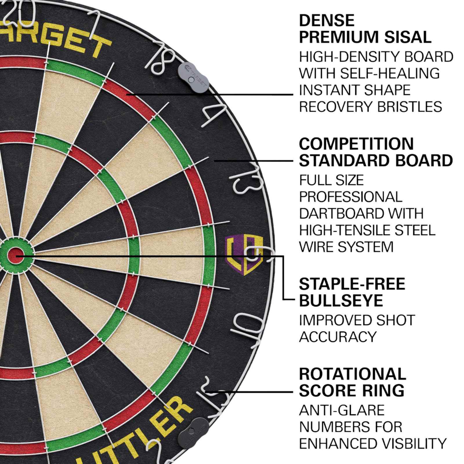 Target Darts Luke Littler 'The Nuke' Dartboard Cabinet Set - Image 2