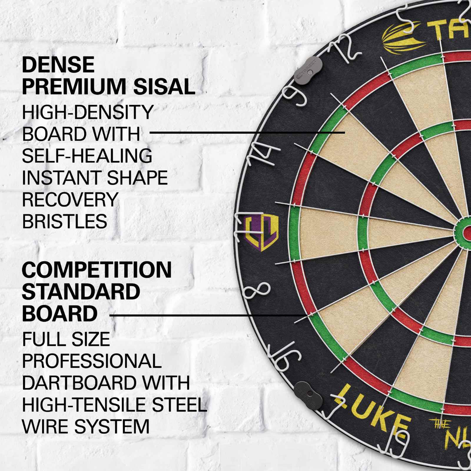 Target Darts Luke Littler 'The Nuke' Dartboard Set - Image 5