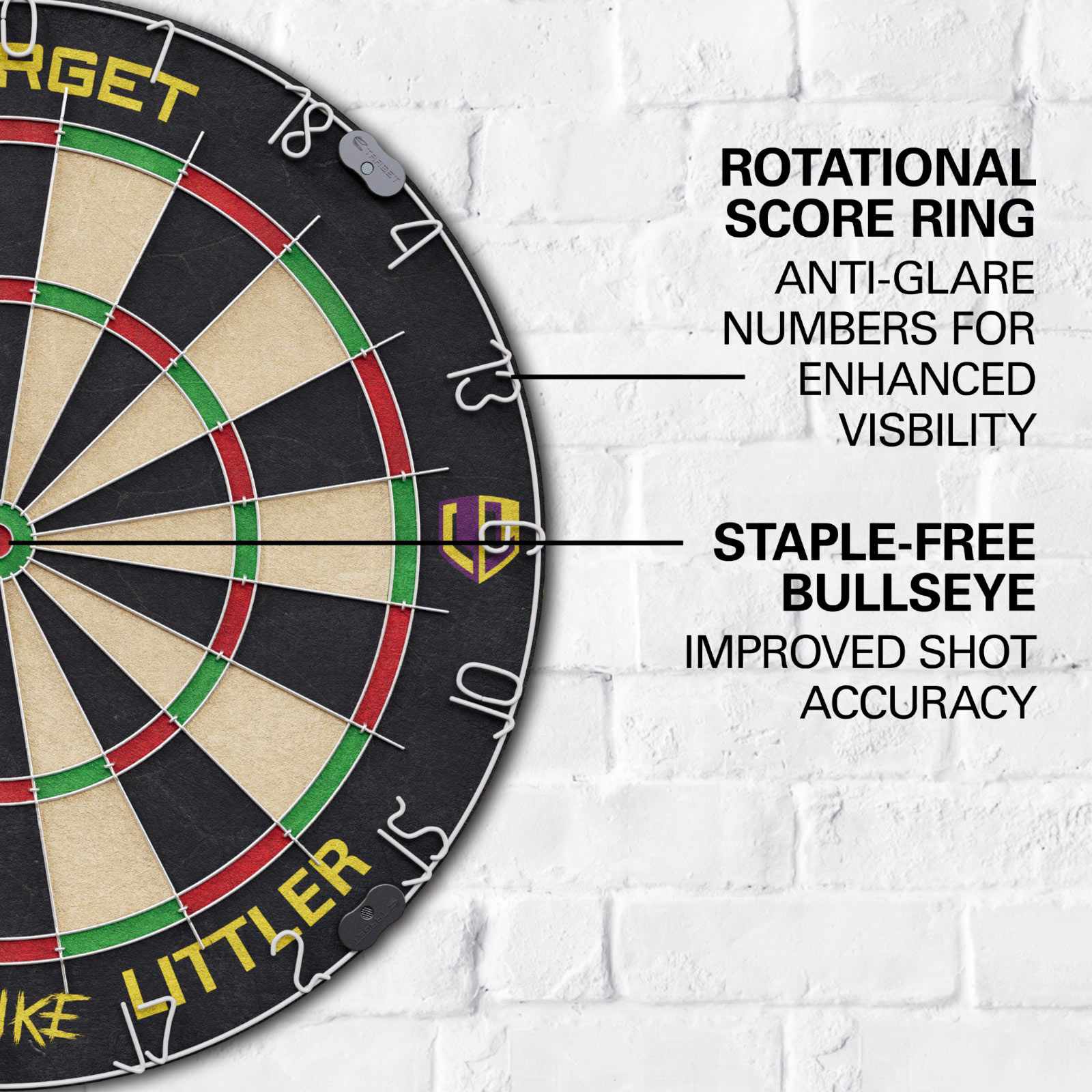 Target Darts Luke Littler 'The Nuke' Dartboard Set - Image 6