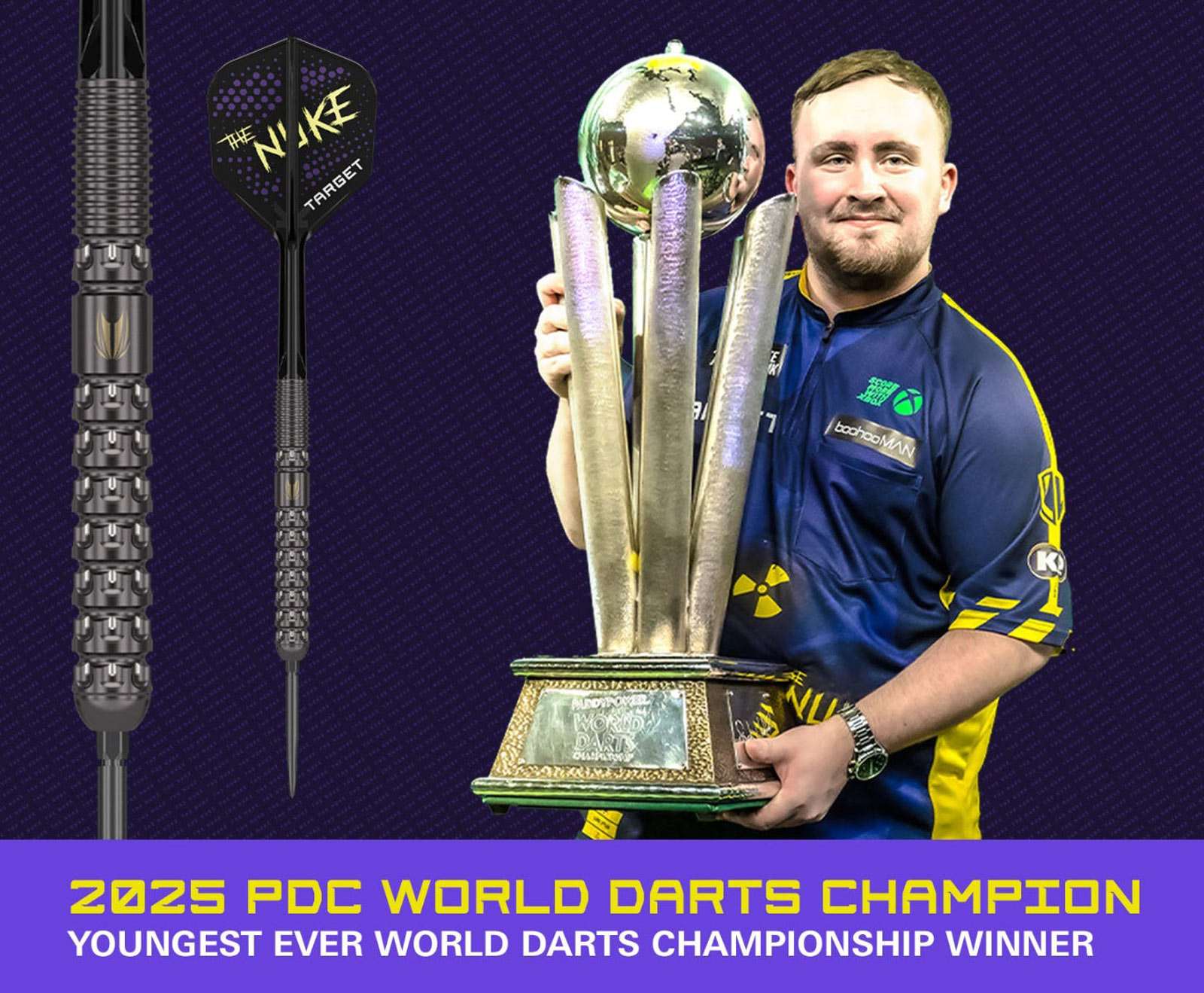 Target Darts Luke Littler 'The Nuke' Loadout SP 90% Tungsten 23g Dart Set - Image 4