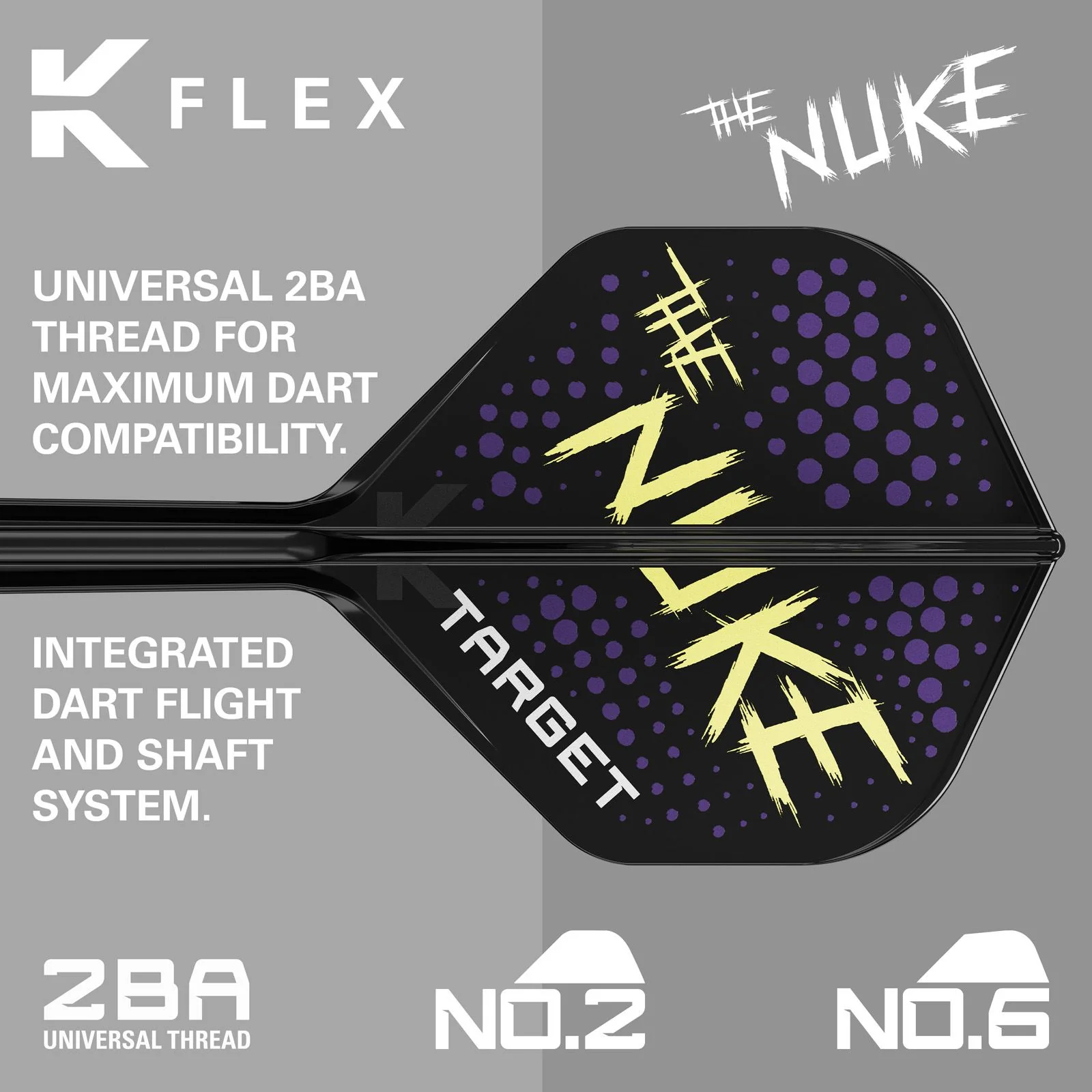 Target Darts Luke Littler The Nuke K-Flex No.2 Flights 26mm - Image 6