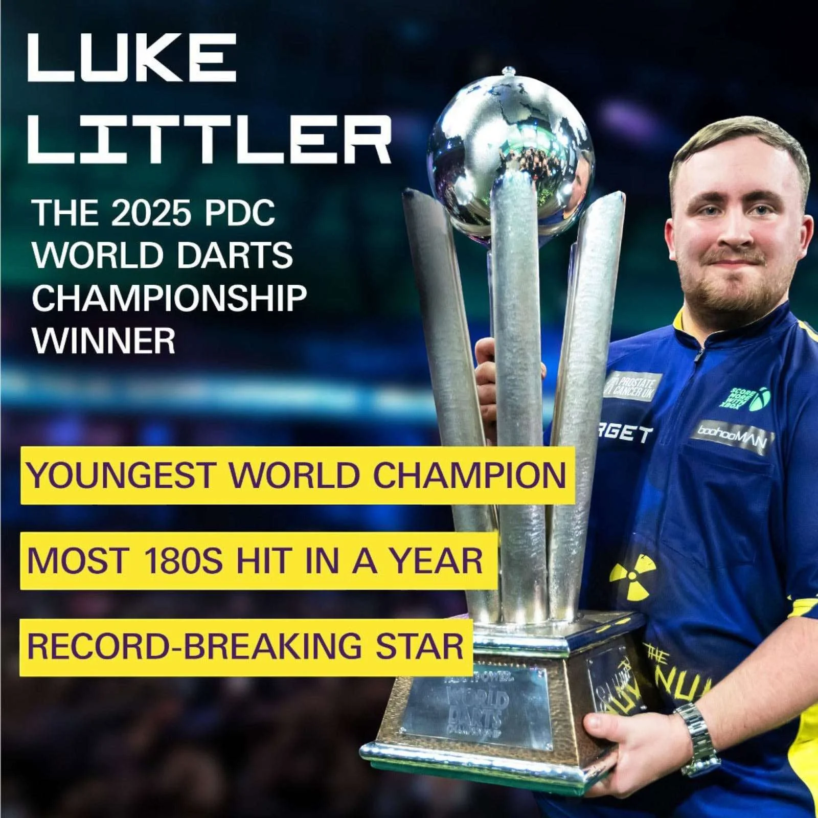 Target Darts Luke Littler The Nuke World K-Flex Flights 26mm - Image 5