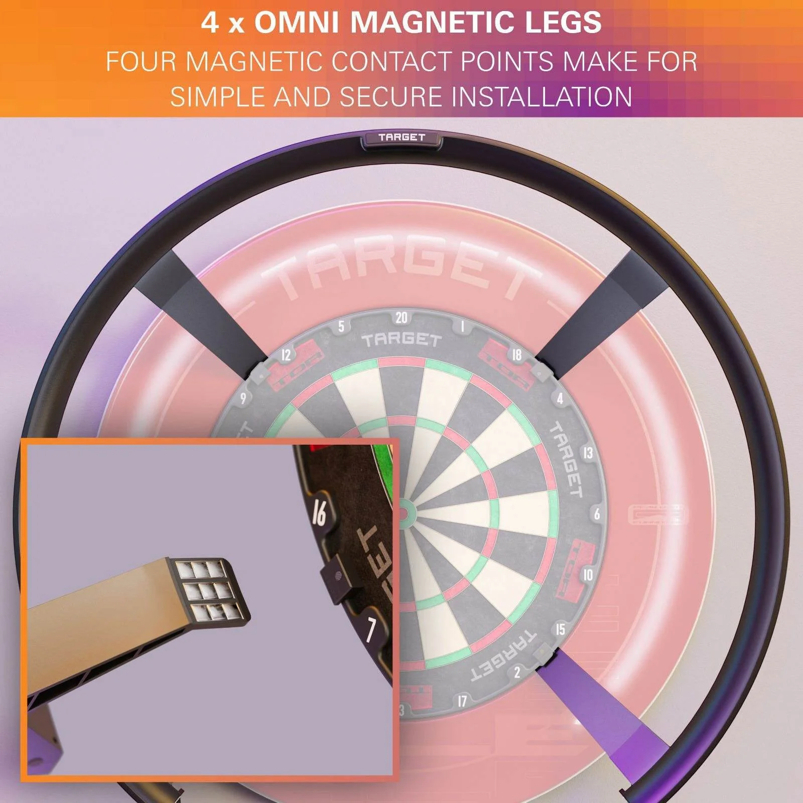 Target Darts Omni Auto Scoring System Dartboard Light Ring - Image 4