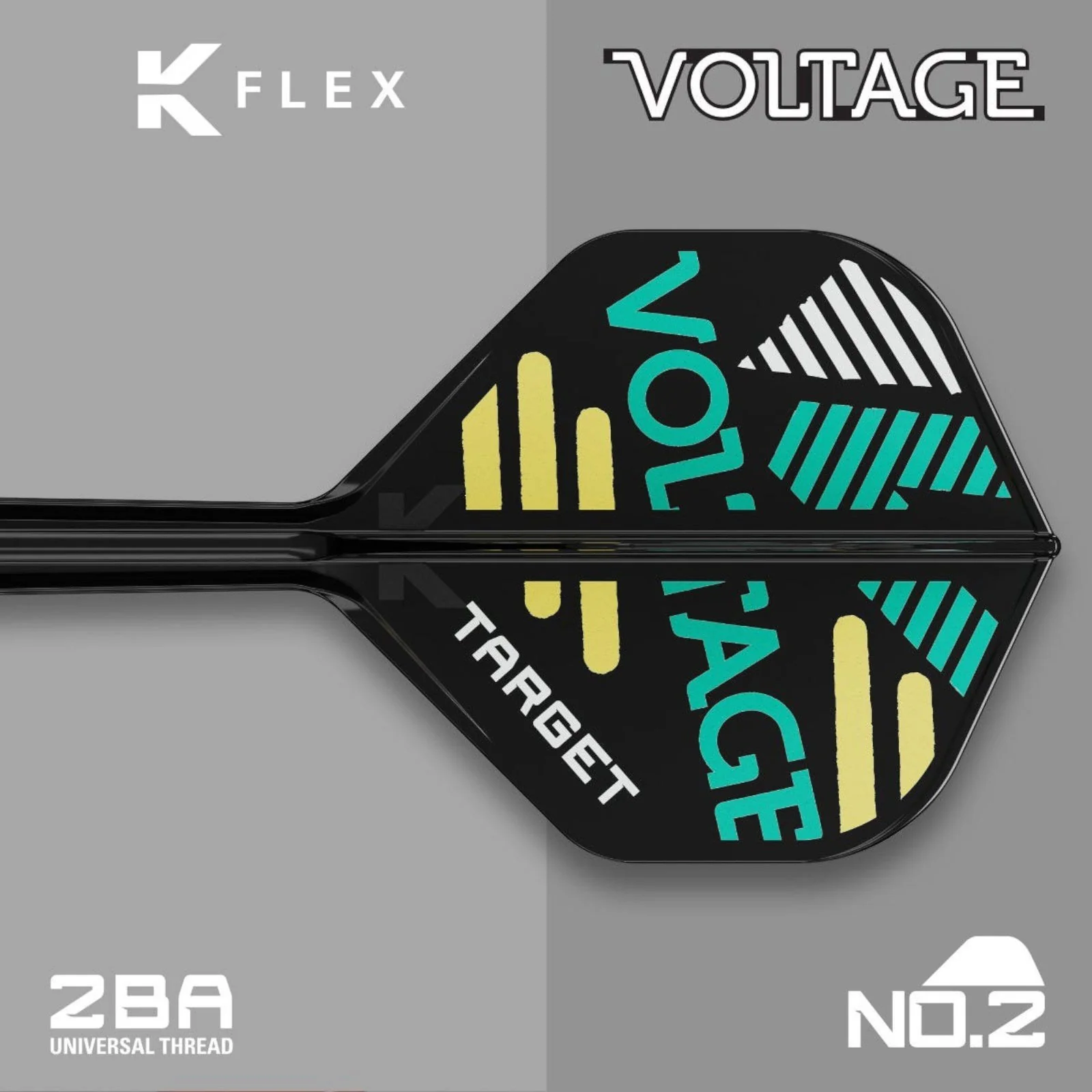 Target Darts Rob Cross The Voltage K-Flex No.2 Flights 26mm - Image 2