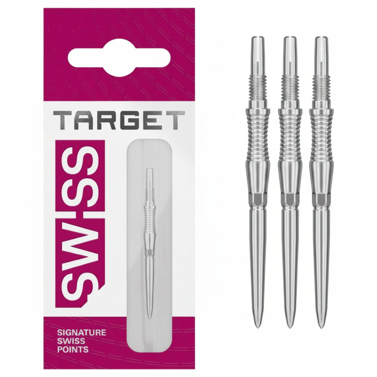 Target Signature Swiss RST Silver Dart Points - 30mm - Image 2