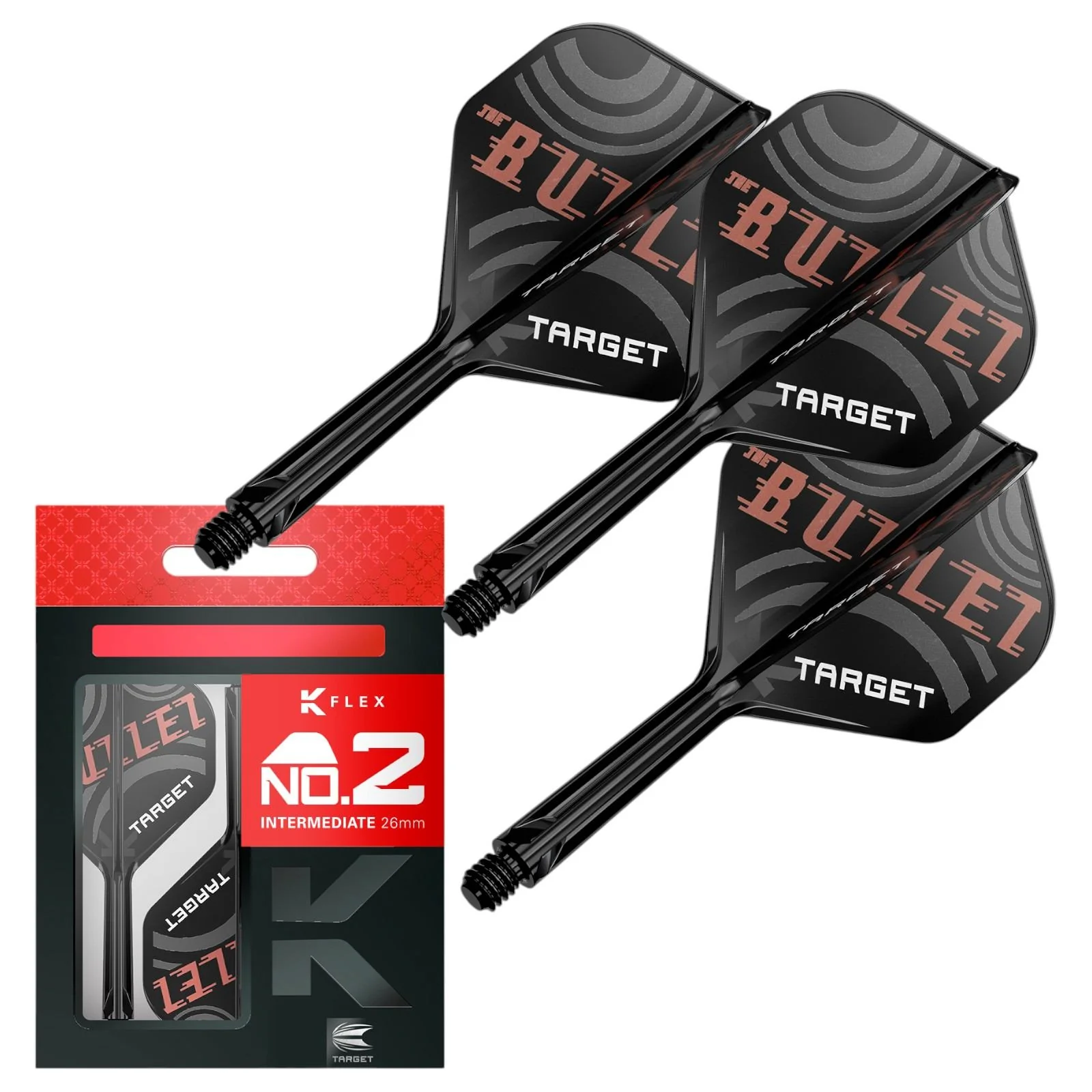 Target Darts Stephen Bunting The Bullet K-Flex Flights 26mm