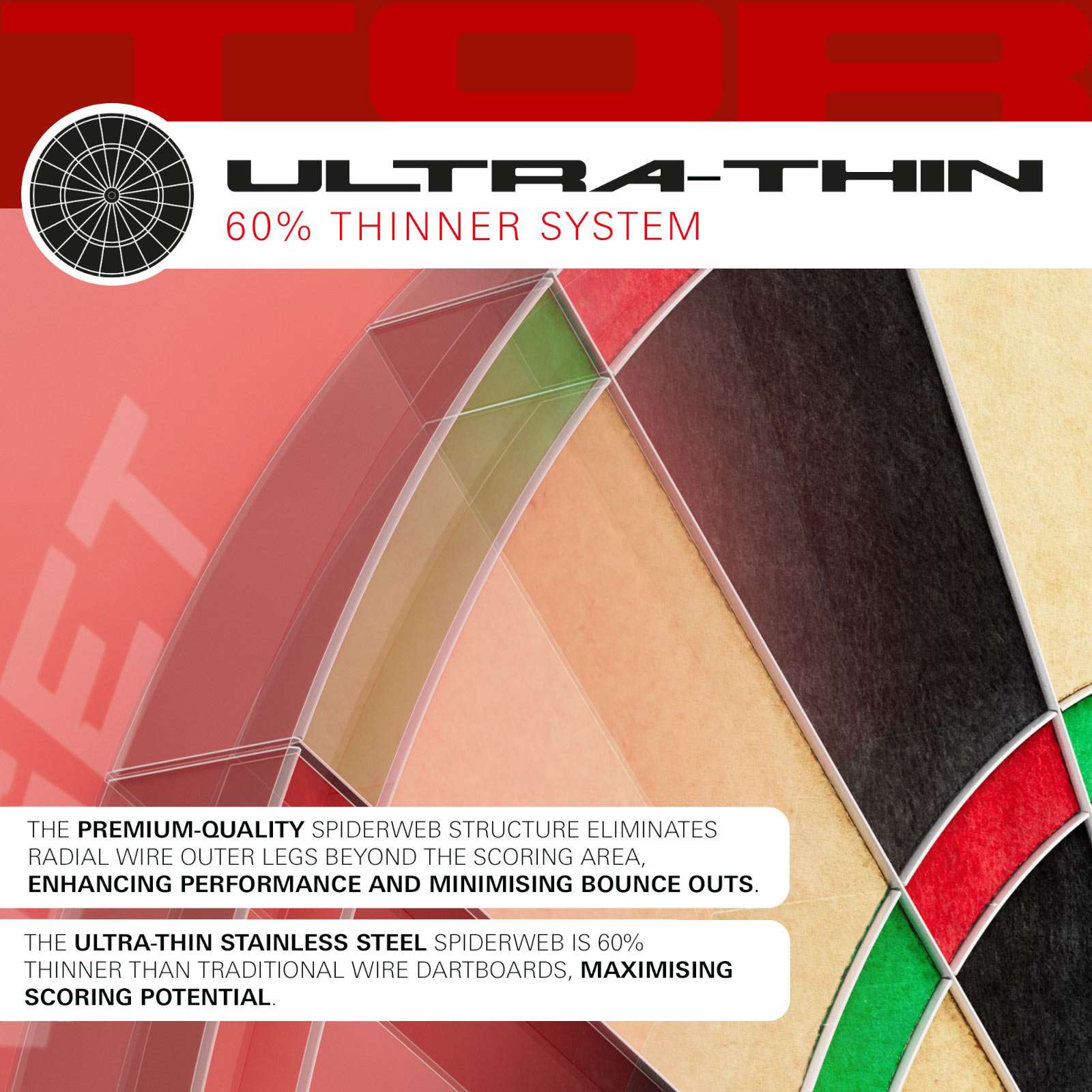 Target Darts WDF Approved TOR Dartboard - Image 5
