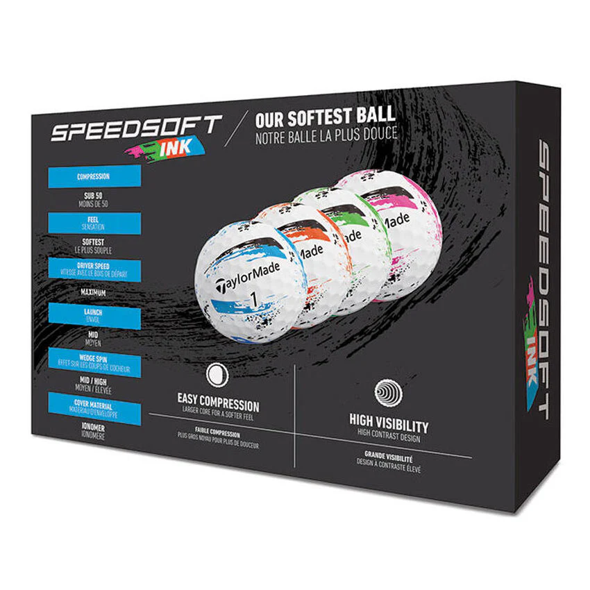 Taylormade Speedsoft Ink 2025 Golf Balls White - Image 6