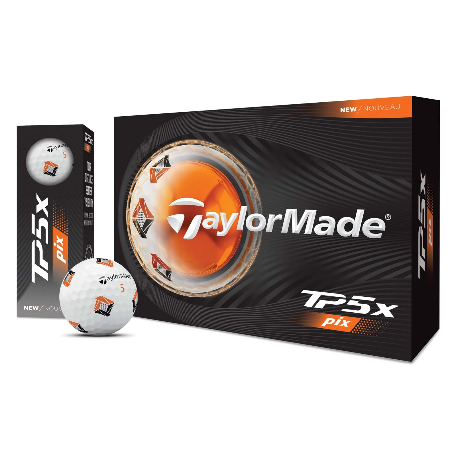 Taylormade TP5X Pix 3.0 2026 White Golf Balls