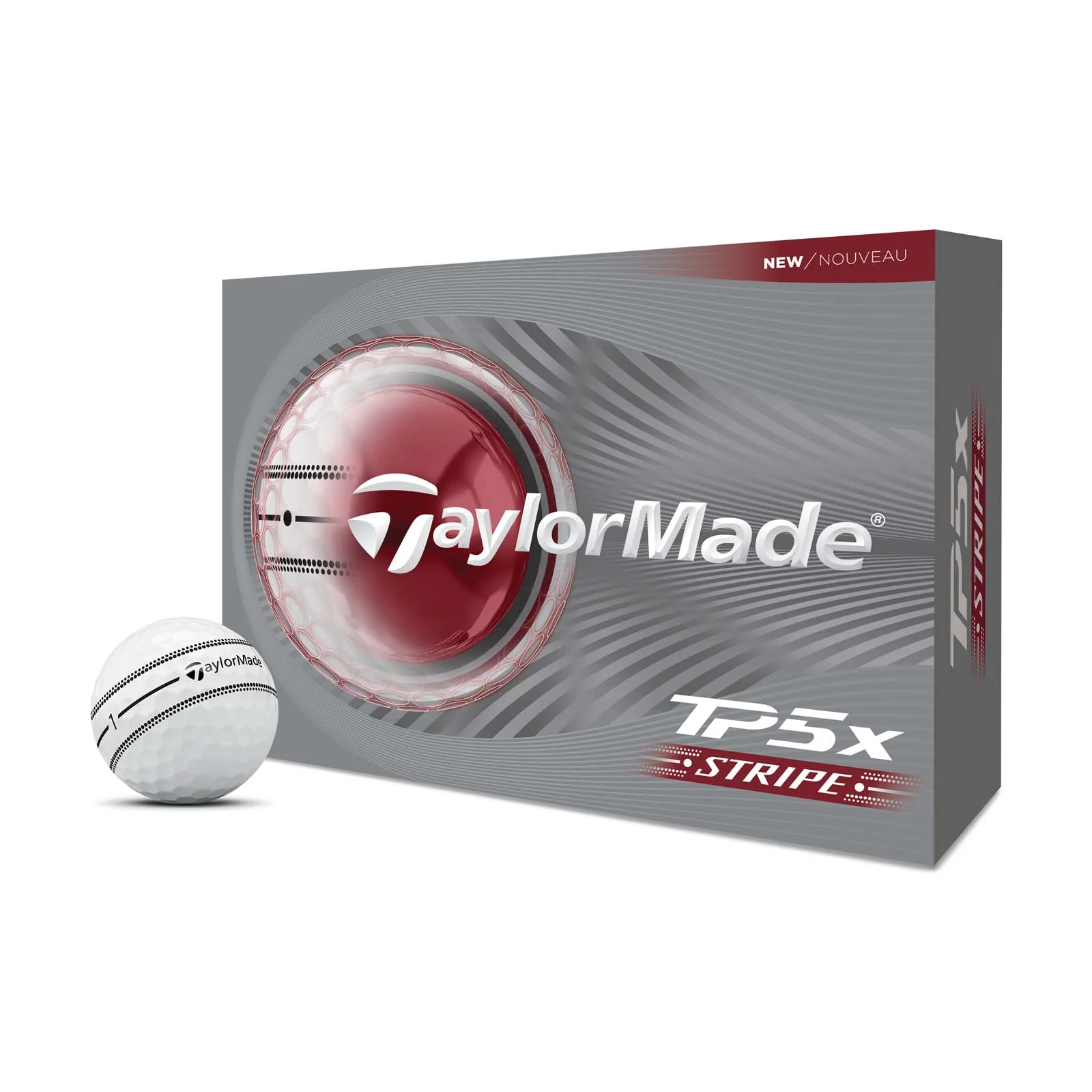Taylormade TP5X Stripe 2026 White Golf Balls - Image 9