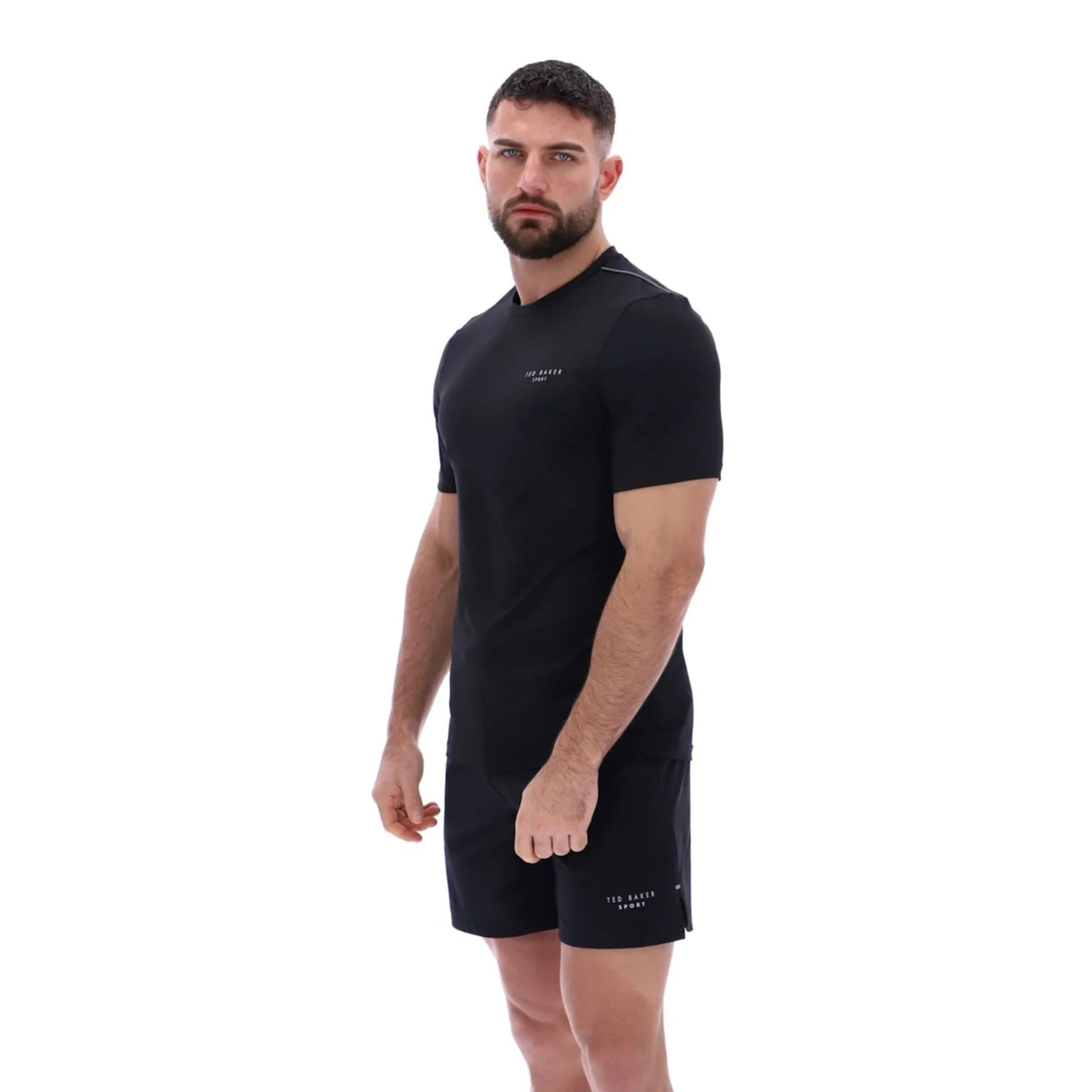 Ted Baker Sport Mens SAM Aeroflow Running T-Shirt Black - Image 4