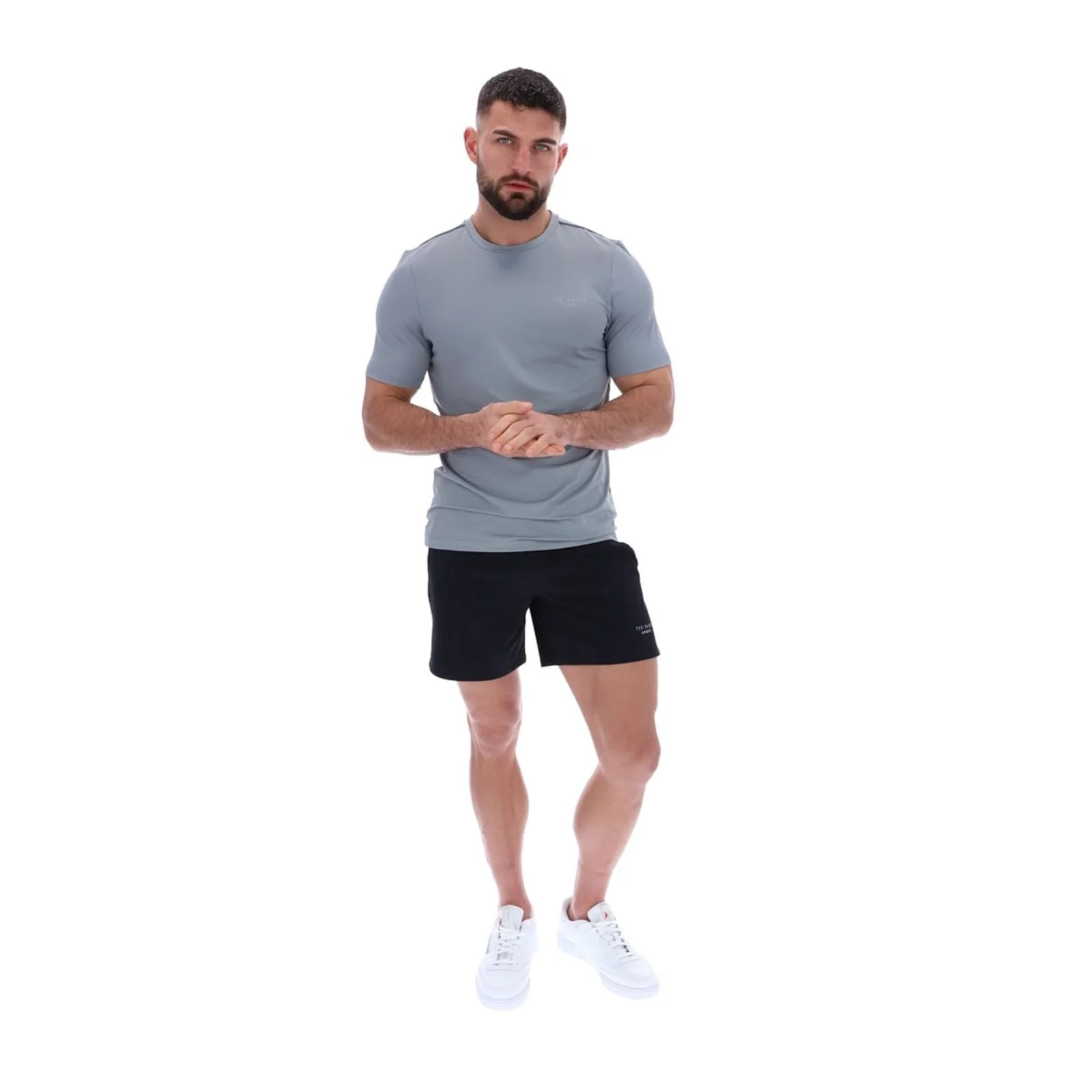 Ted Baker Sport Mens SAM Aeroflow Running T-Shirt Grey - Image 3
