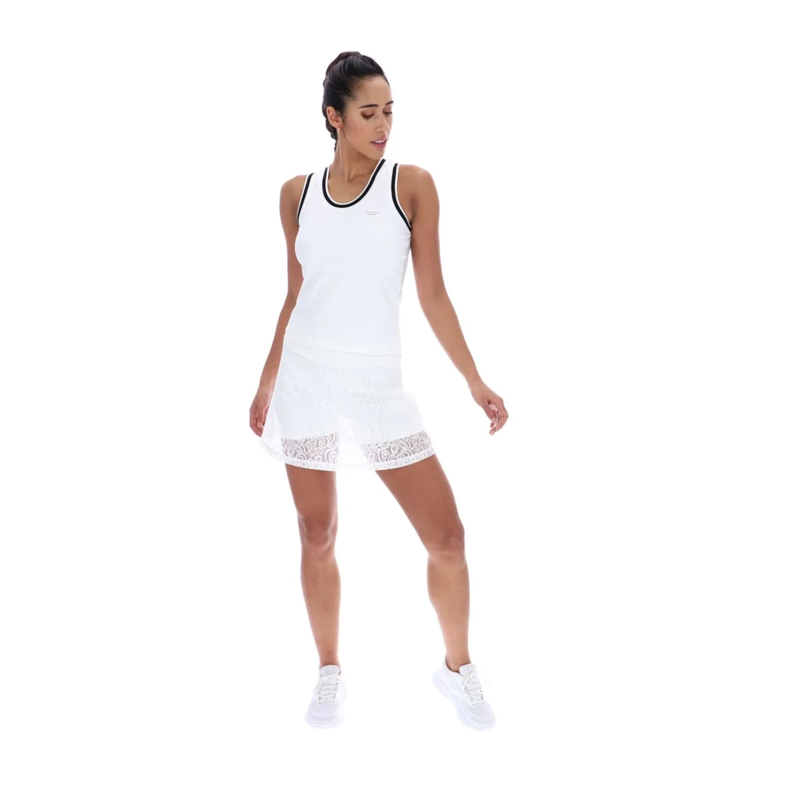 Ted Baker Sport Womens ANNABELLE Lace Back Tennis Tank White - Image 3